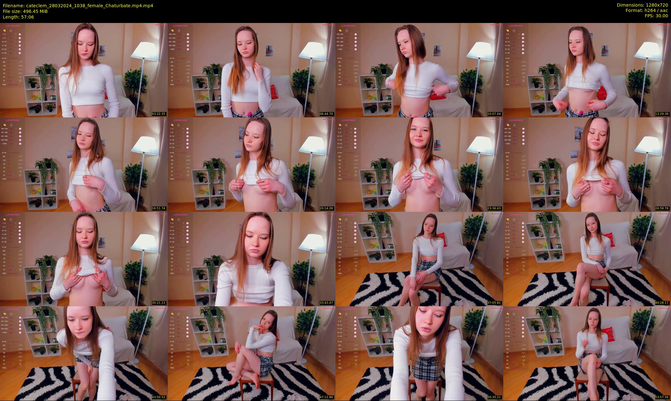 cateclem — 58 minute Chaturbate female cam show recording, 720p, Mar 28, 2024