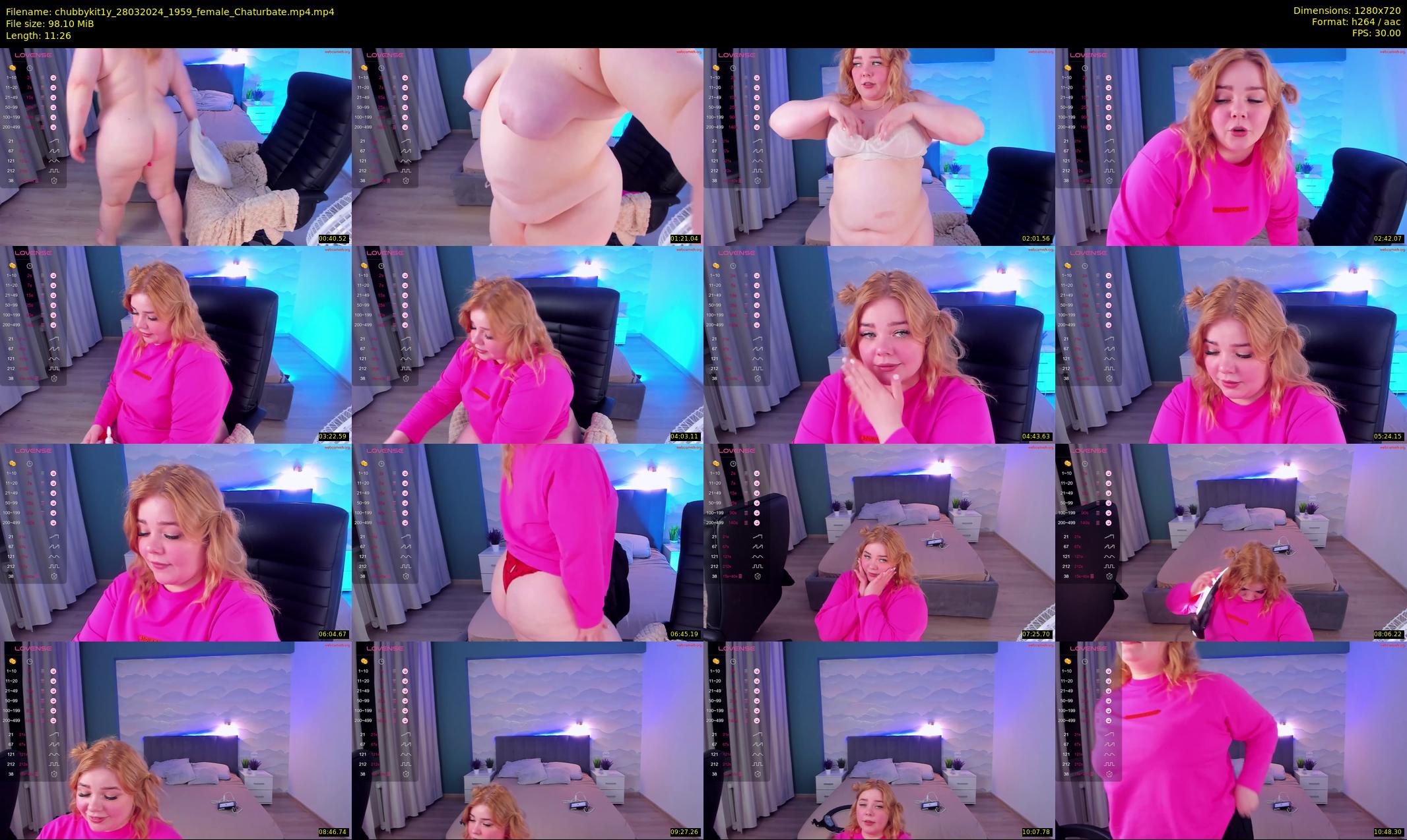 chubbykit1y — 12 minute Chaturbate female cam show recording, 720p, Mar 28, 2024