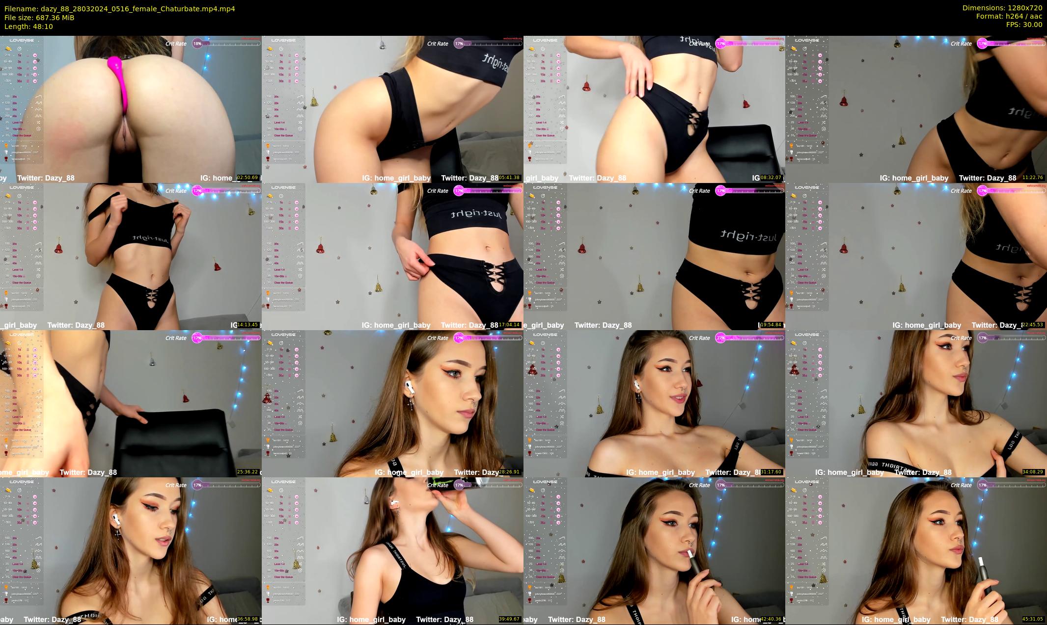 dazy_88 — 49 minute Chaturbate female cam show recording, 720p, Mar 28, 2024