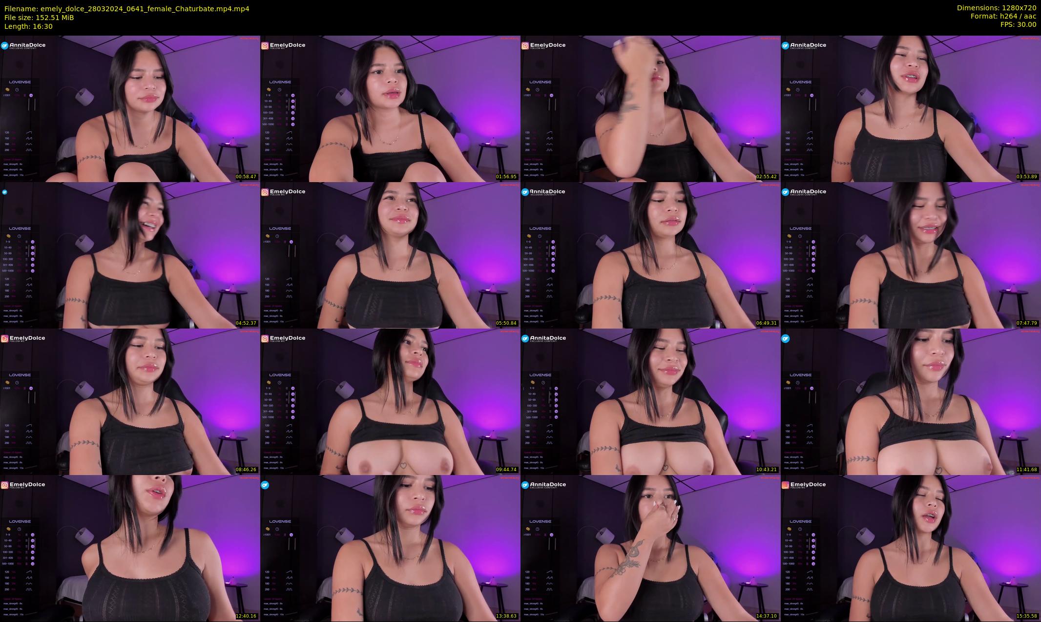 emely_dolce — 17 minute Chaturbate female cam show recording, 720p, Mar 28, 2024