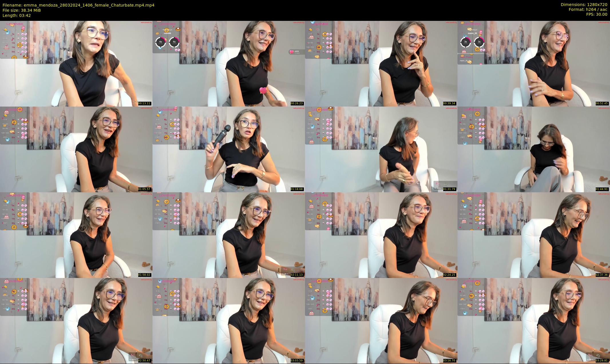 emma_mendoza — 4 minute Chaturbate female cam show recording, 720p, Mar 28, 2024