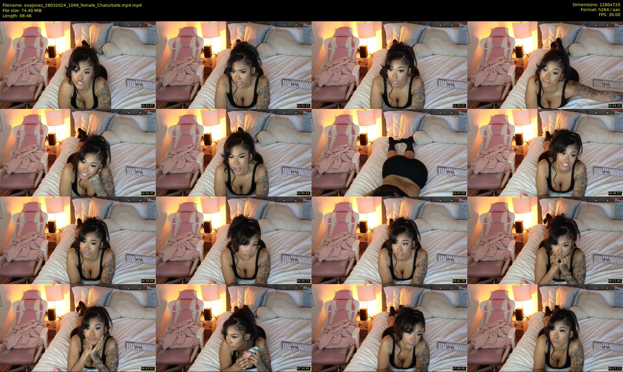 evajonez — 9 minute Chaturbate female cam show recording, 720p, Mar 28, 2024