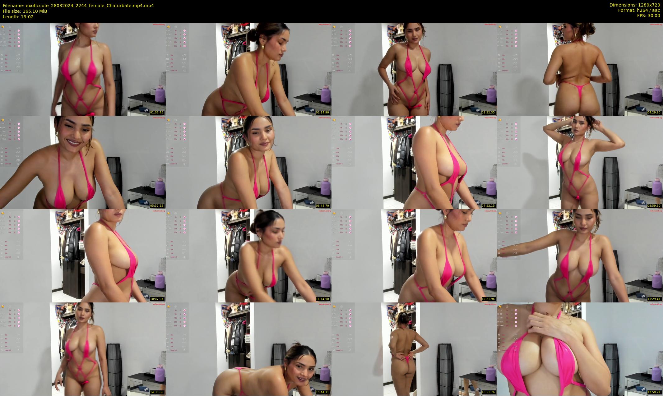 exoticcute — 20 minute Chaturbate female cam show recording, 720p, Mar 28, 2024