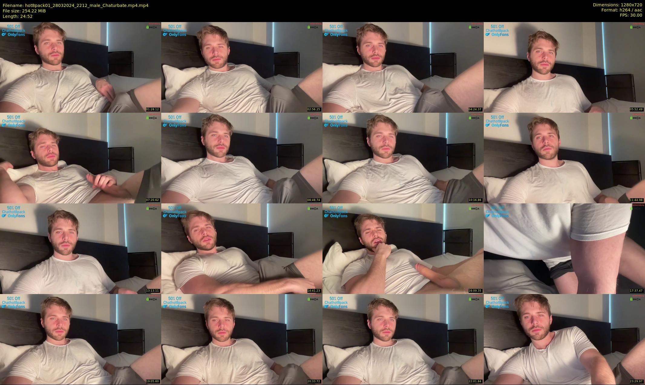 hot8pack01 — 25 minute Chaturbate male cam show recording, 720p, Mar 28, 2024