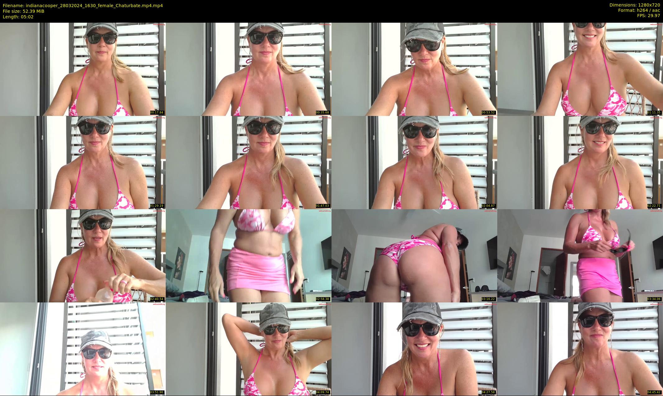 indianacooper — 6 minute Chaturbate female cam show recording, 720p, Mar 28, 2024