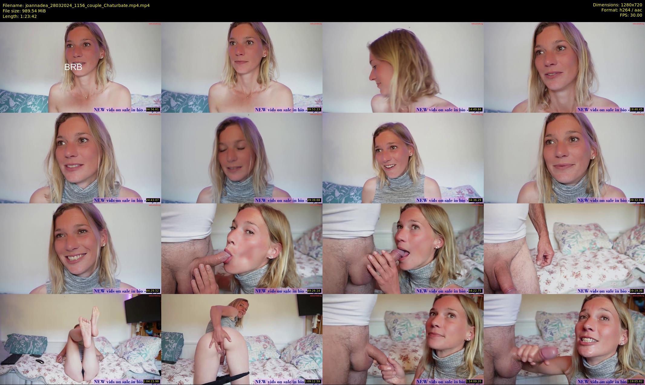 joannadea — 84 minute Chaturbate female cam show recording, 720p, Mar 28, 2024