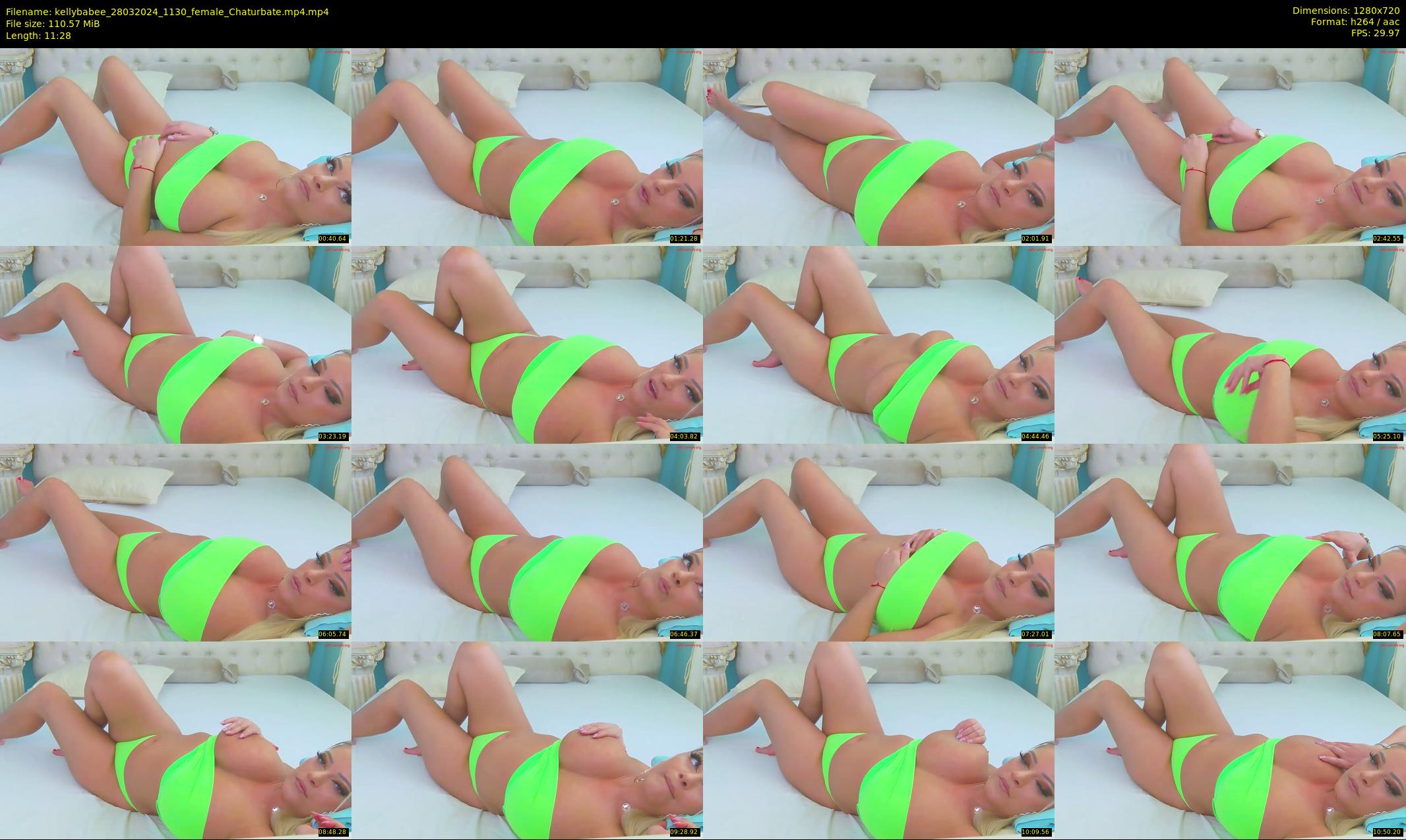 kellybabee — 12 minute Chaturbate female cam show recording, 720p, Mar 28, 2024