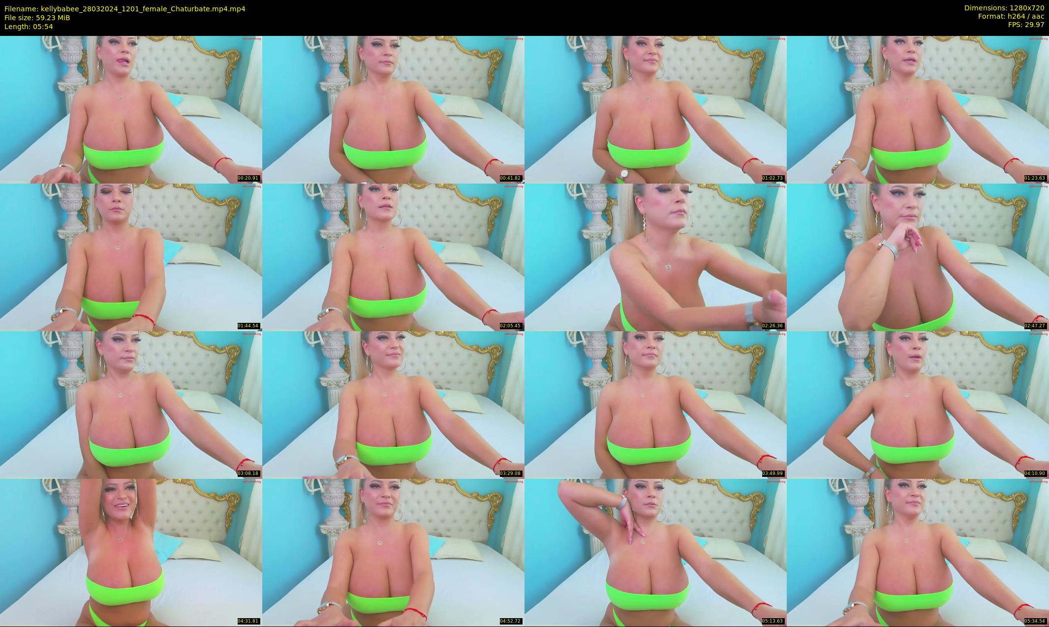 kellybabee — 6 minute Chaturbate female cam show recording, 720p, Mar 28, 2024