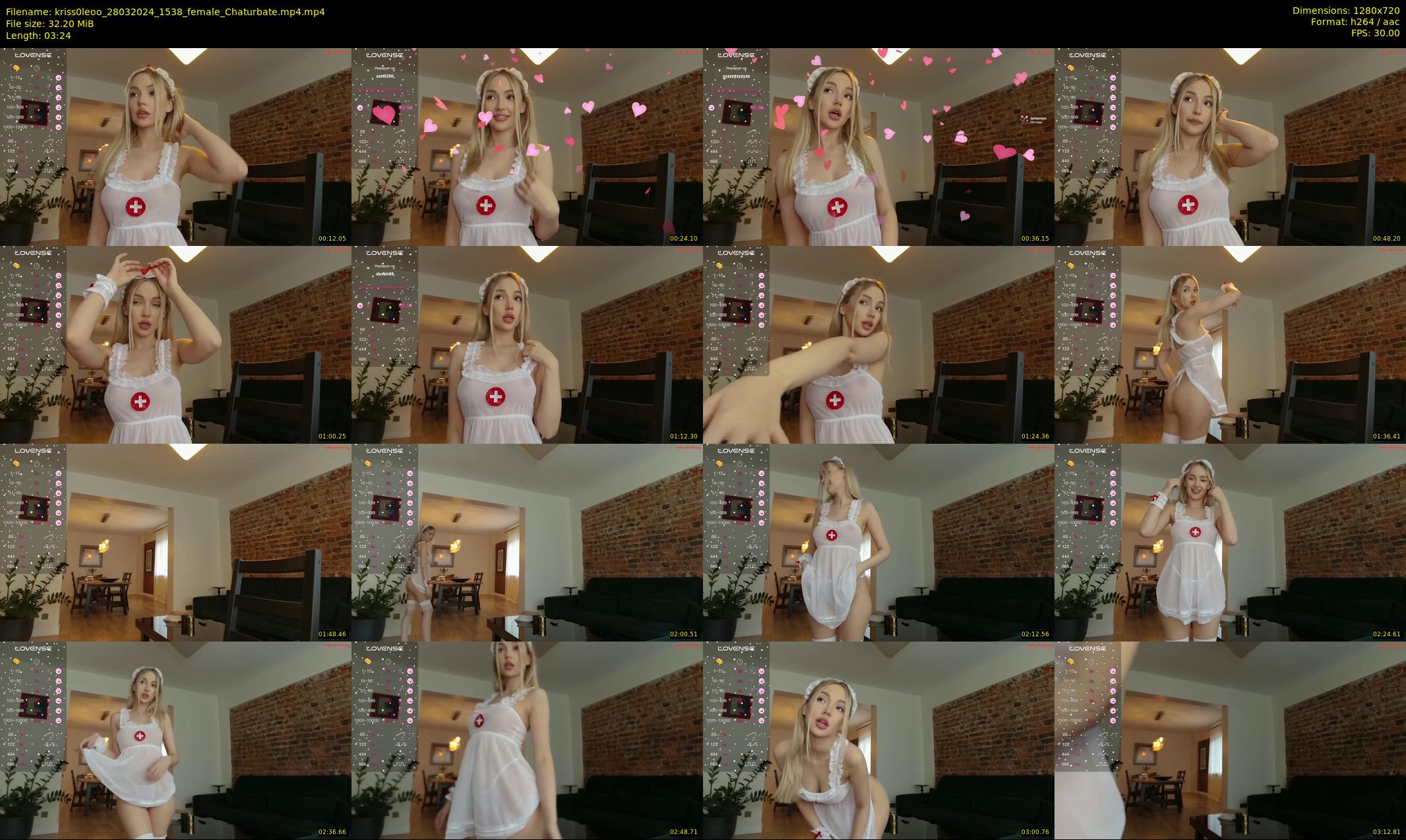 kriss0leoo — 4 minute Chaturbate couple cam show recording, 720p, Mar 28, 2024