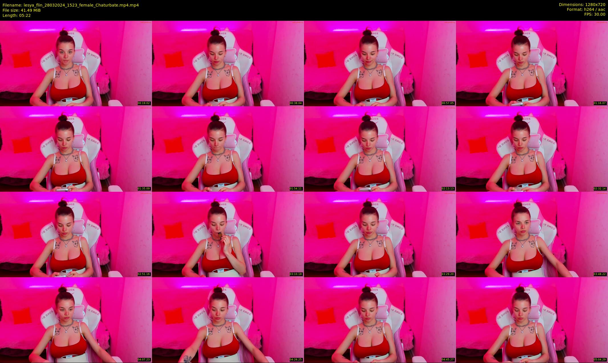 lesya_flin — 6 minute Chaturbate female cam show recording, 720p, Mar 28, 2024
