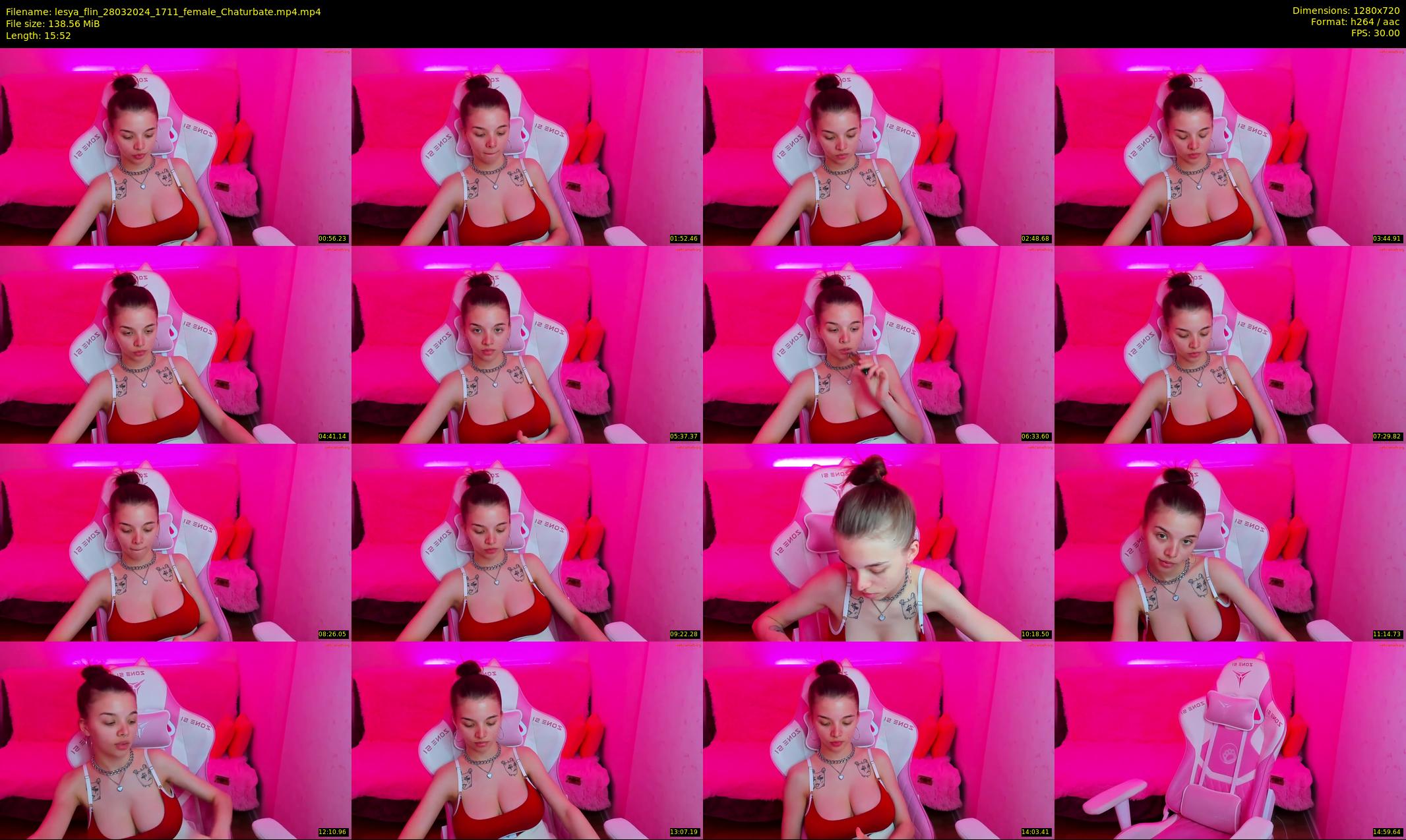 lesya_flin — 16 minute Chaturbate female cam show recording, 720p, Mar 28, 2024