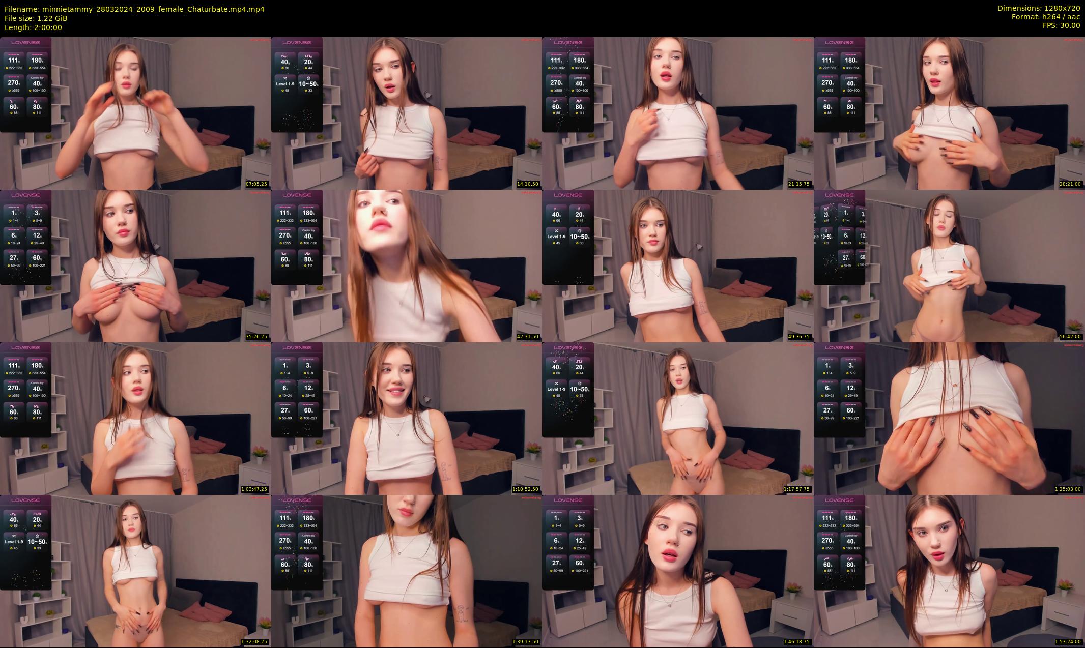 minnietammy — 120 minute Chaturbate female cam show recording, 720p, Mar 28, 2024