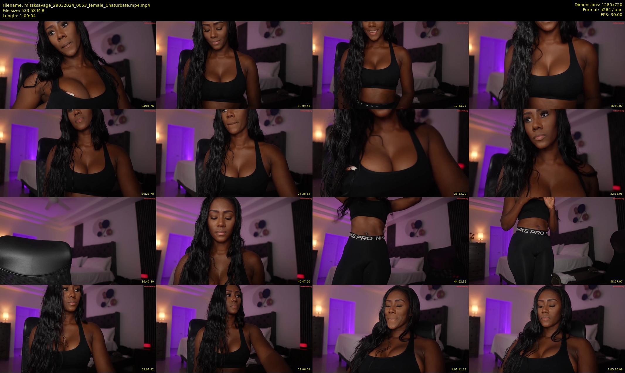 missksavage — 70 minute Chaturbate female cam show recording, 720p, Mar 29, 2024
