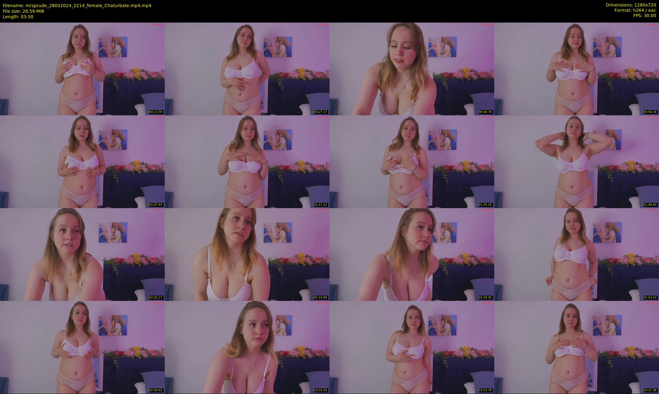 mrsprude — 4 minute Chaturbate female cam show recording, 720p, Mar 28, 2024