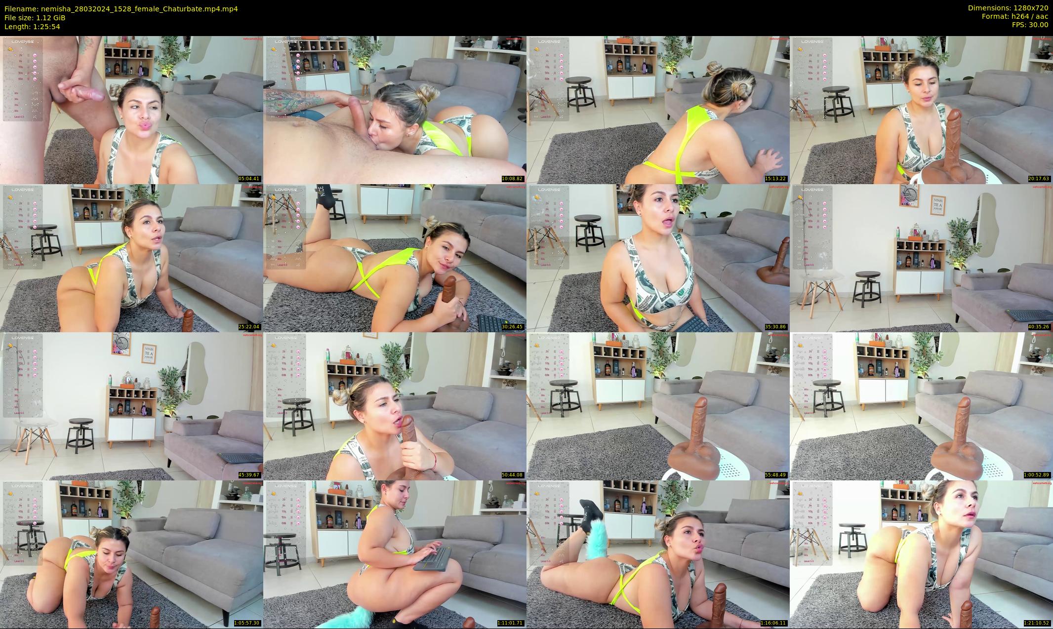 nemisha — 86 minute Chaturbate female cam show recording, 720p, Mar 28, 2024