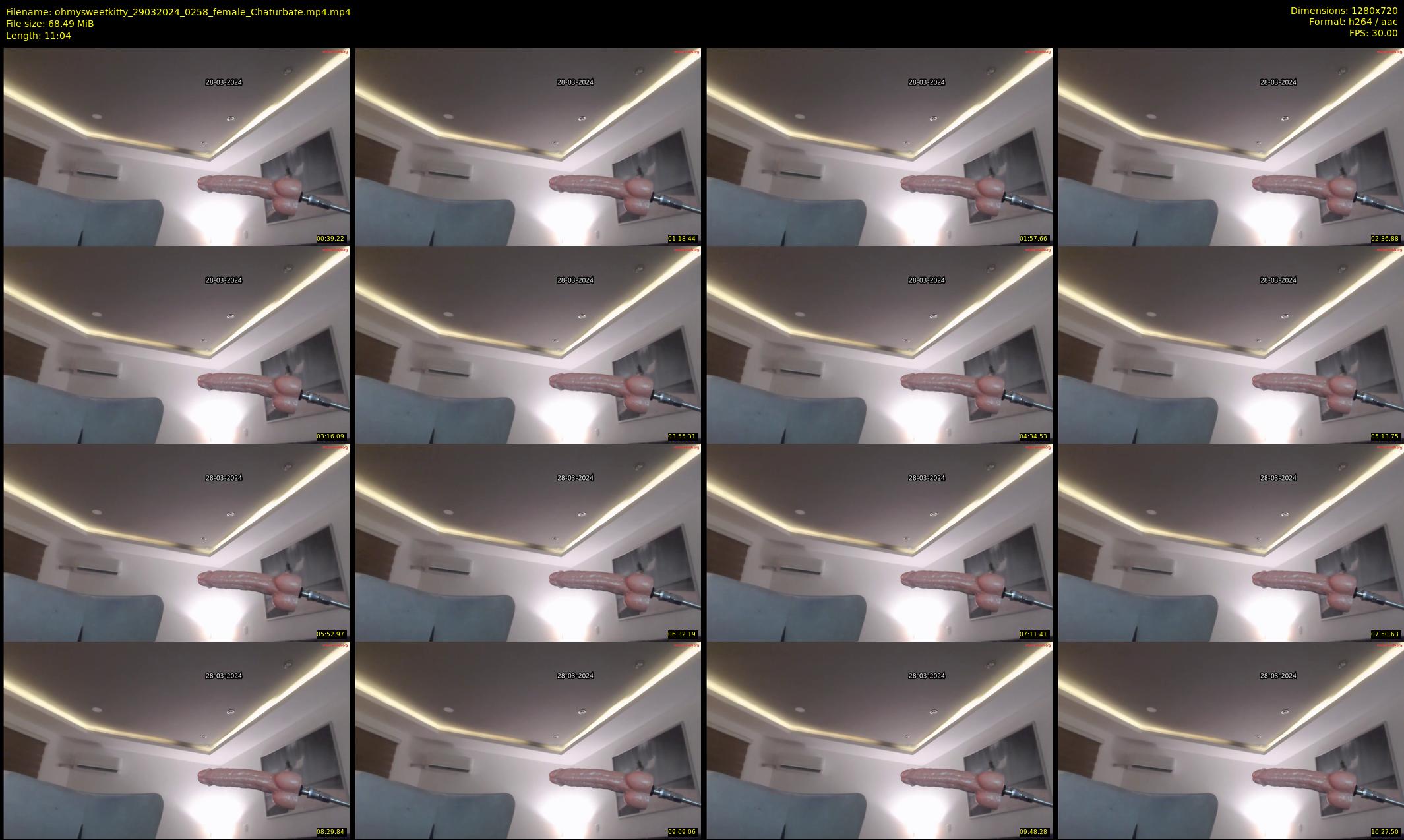 ohmysweetkitty — 12 minute Chaturbate female cam show recording, 720p, Mar 29, 2024