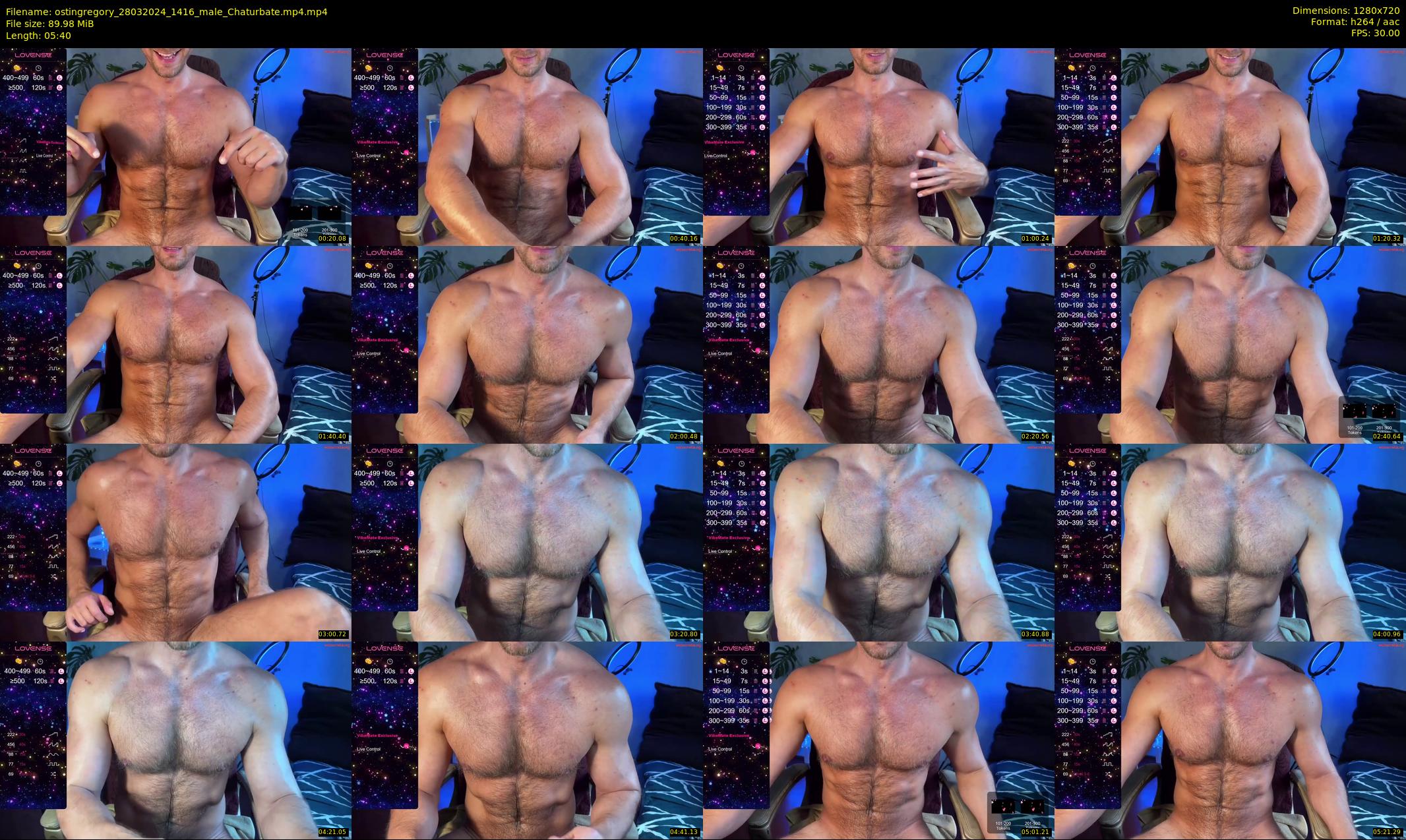 ostingregory — 6 minute Chaturbate male cam show recording, 720p, Mar 28, 2024