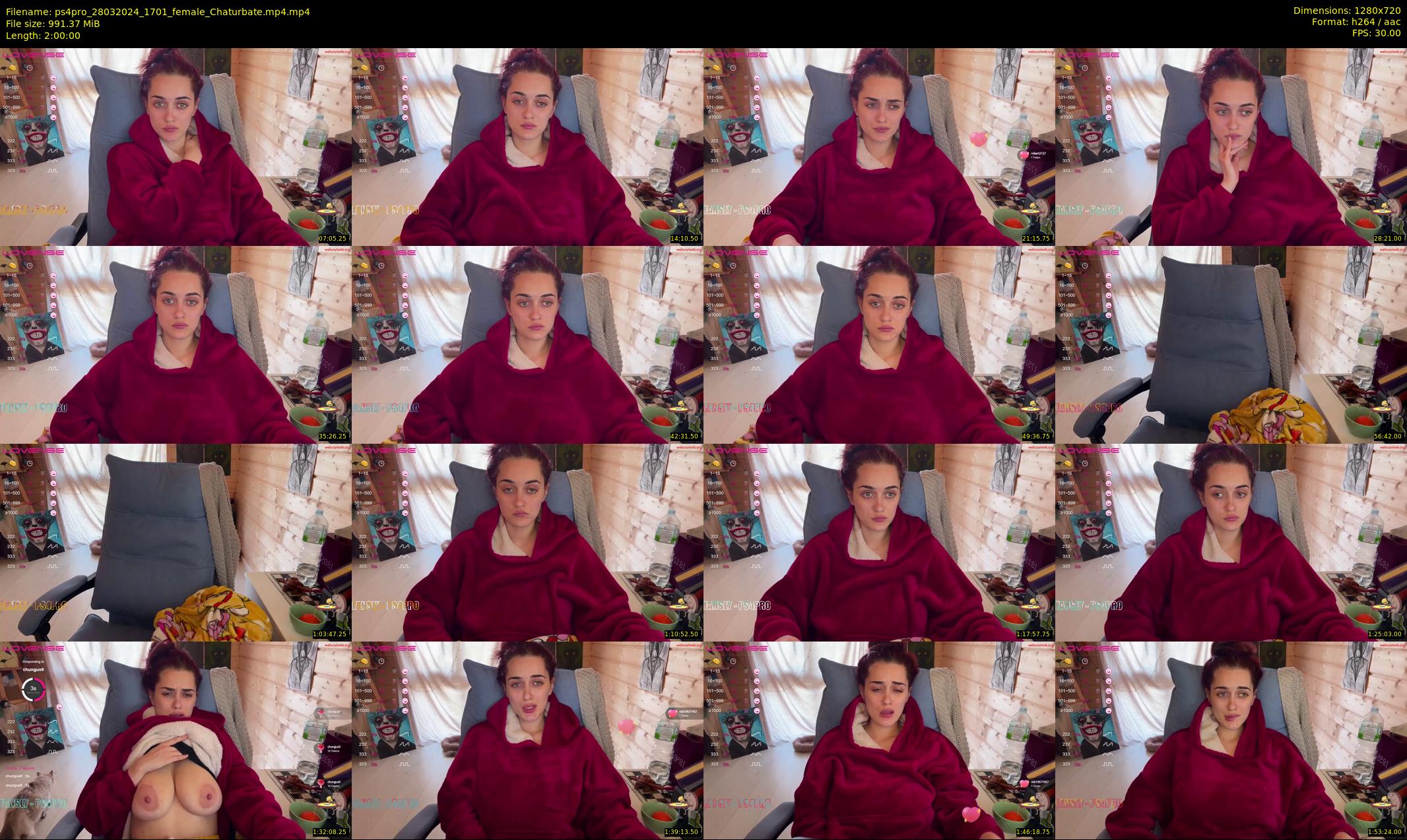ps4pro — 120 minute Chaturbate female cam show recording, 720p, Mar 28, 2024