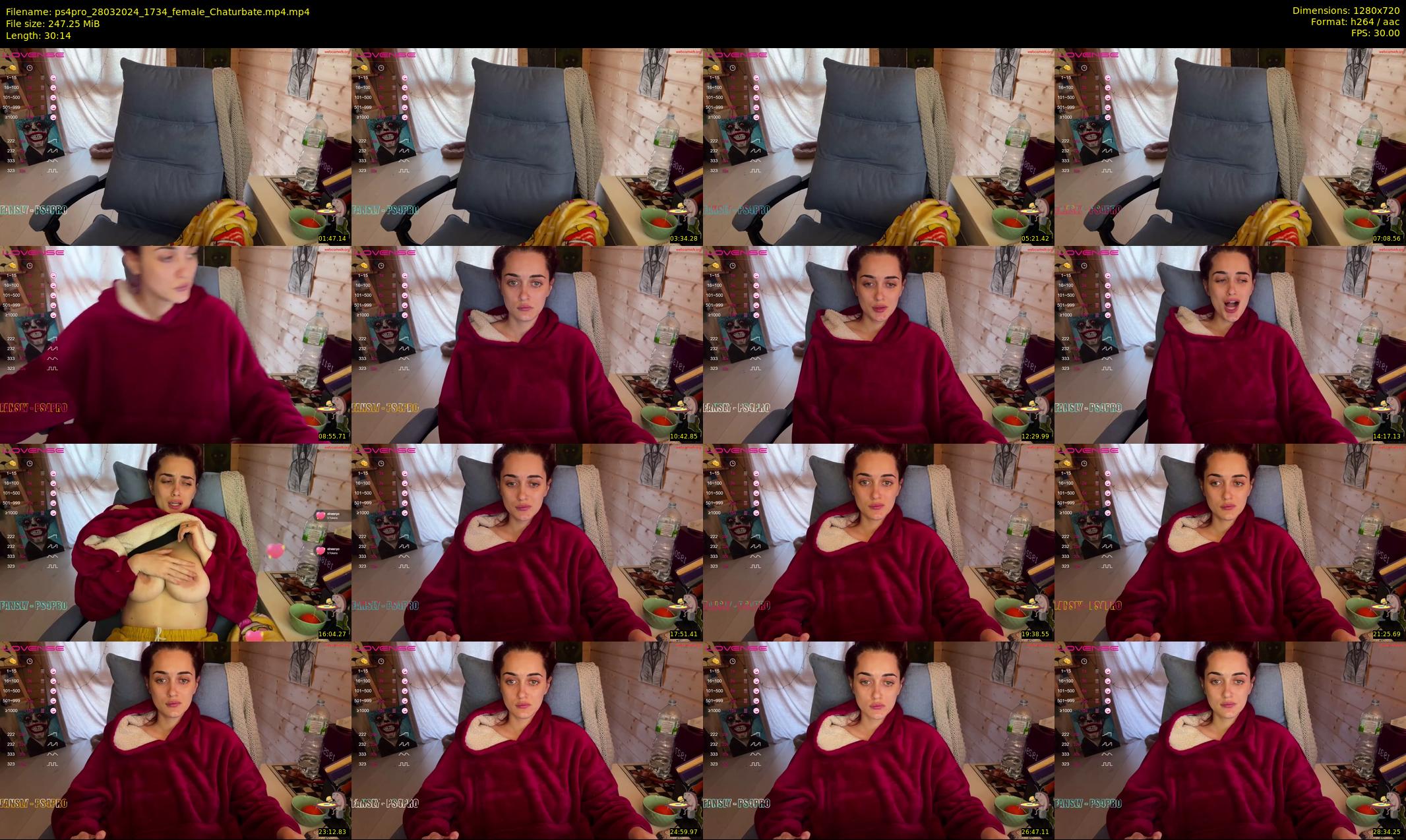ps4pro — 31 minute Chaturbate female cam show recording, 720p, Mar 28, 2024