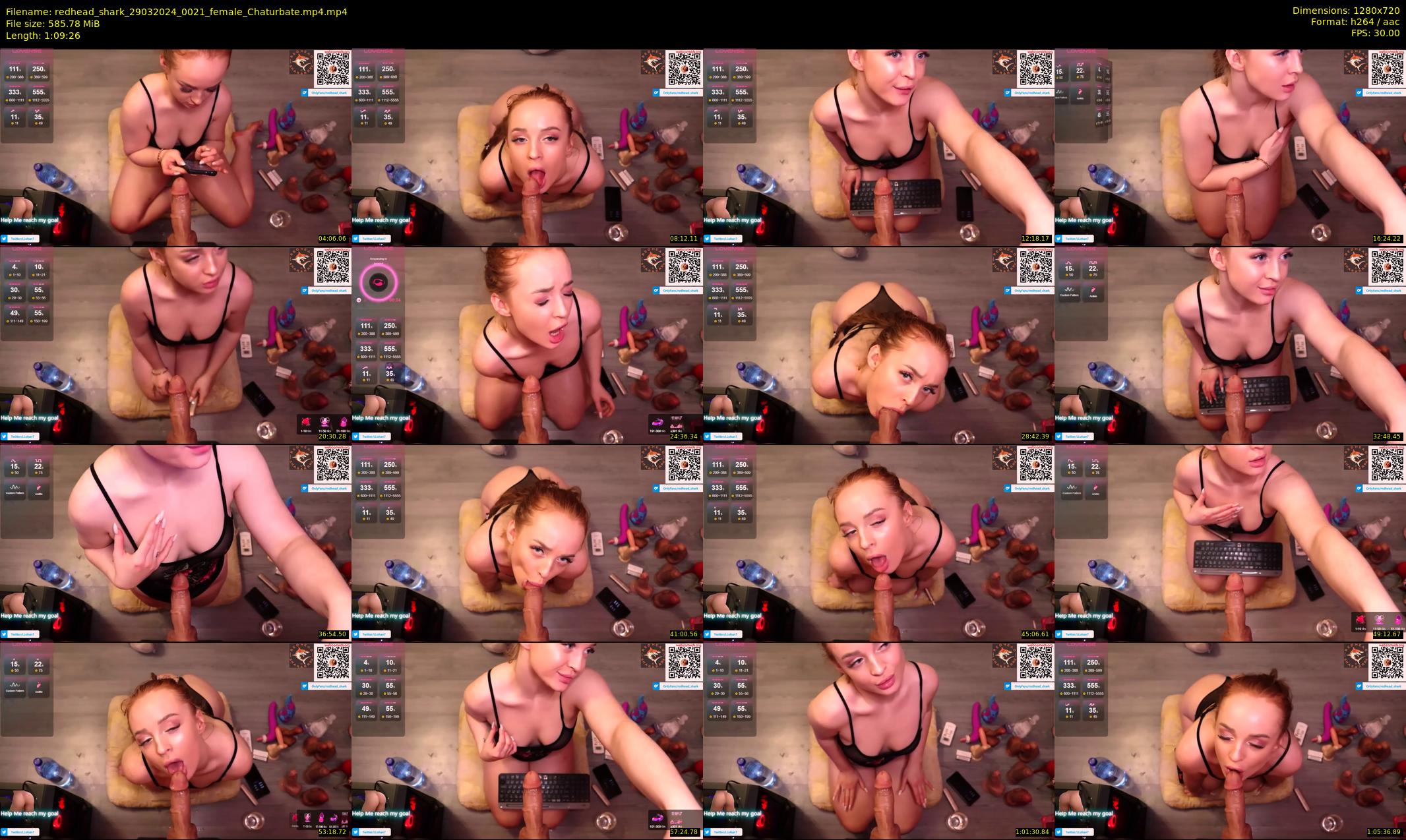 redhead_shark — 70 minute Chaturbate female cam show recording, 720p, Mar 29, 2024