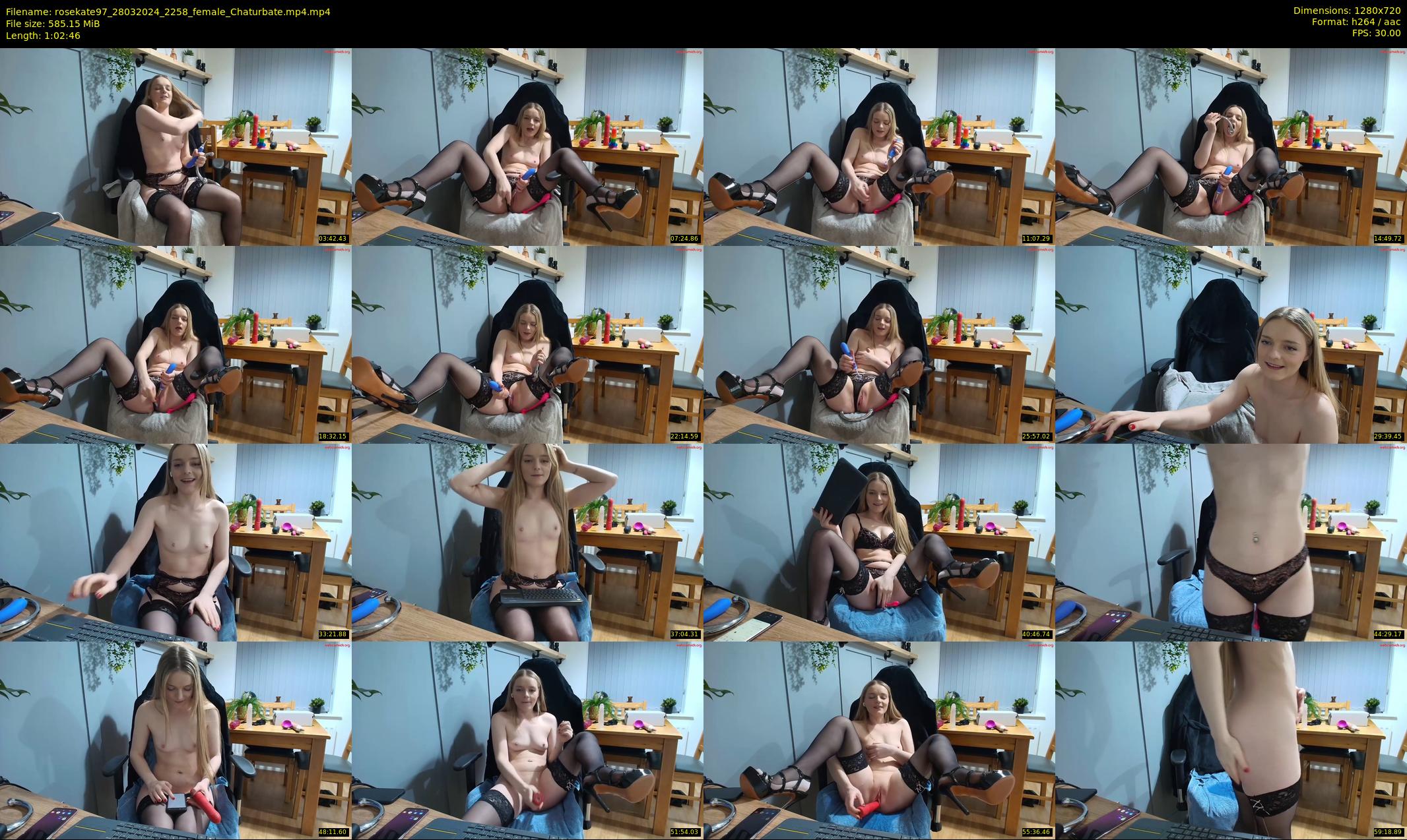 rosekate97 — 63 minute Chaturbate female cam show recording, 720p, Mar 28, 2024