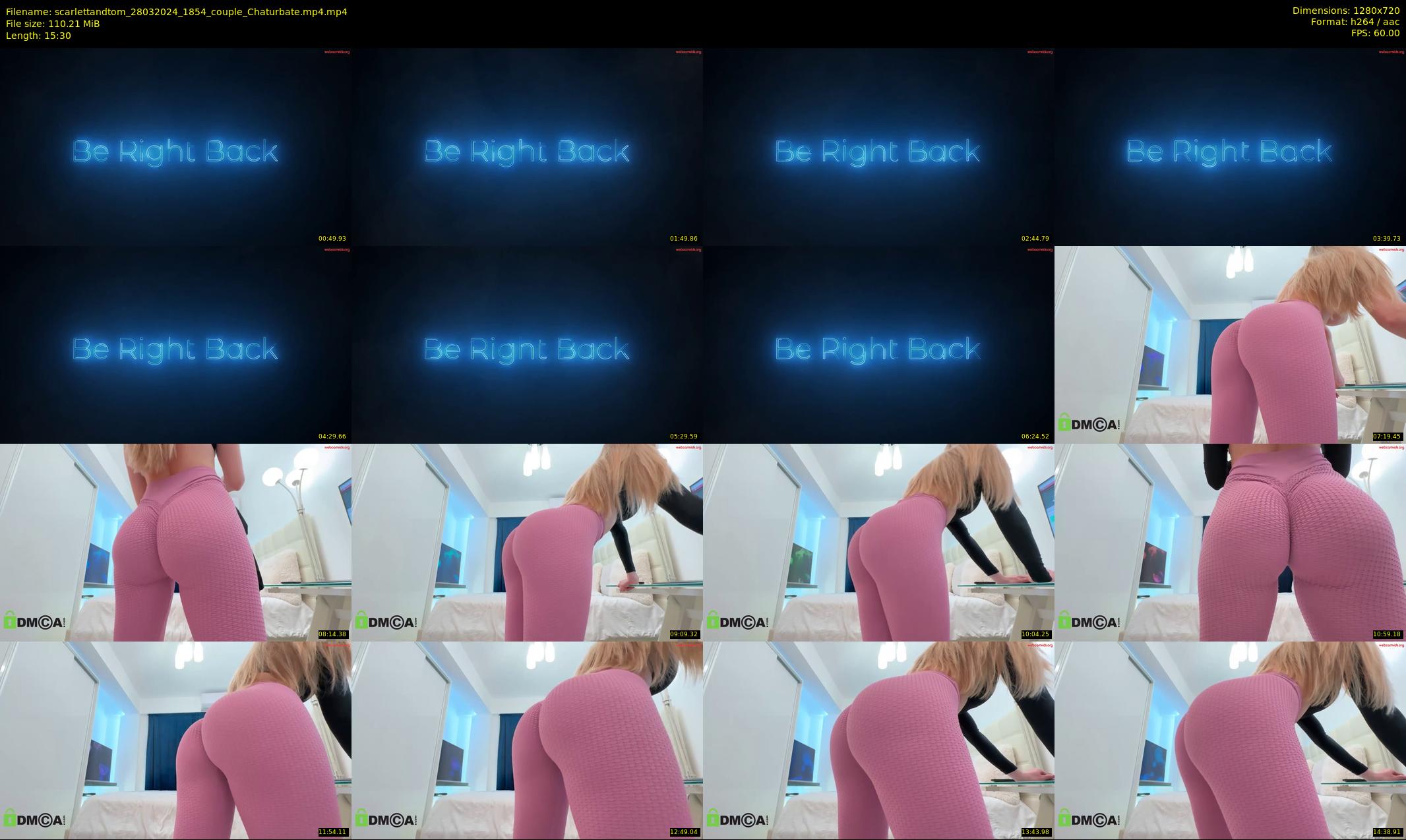 scarlettandtom — 16 minute Chaturbate couple cam show recording, 720p, Mar 28, 2024
