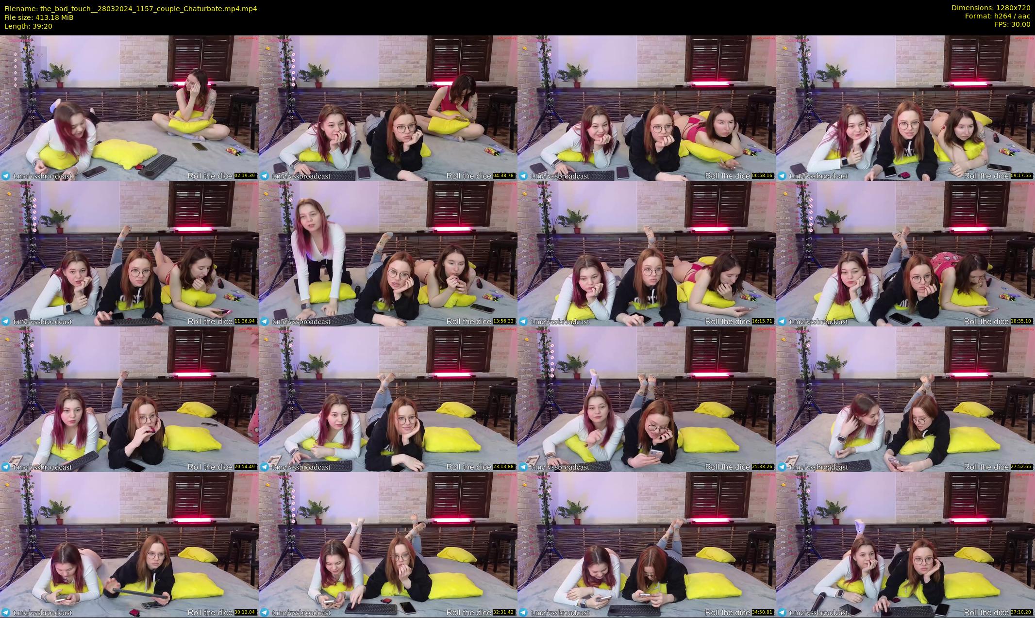 the_bad_touch_ — 40 minute Chaturbate couple cam show recording, 720p, Mar 28, 2024