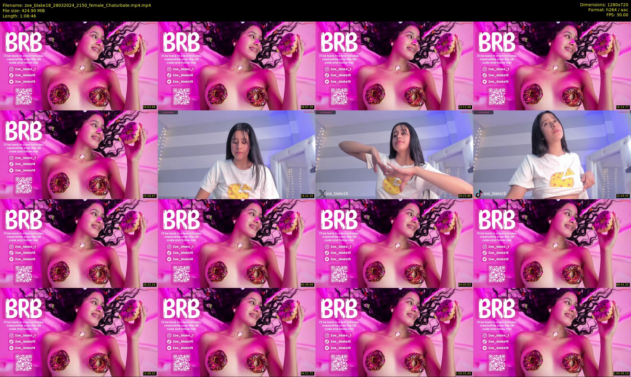 zoe_blake18 — 69 minute Chaturbate female cam show recording, 720p, Mar 28, 2024