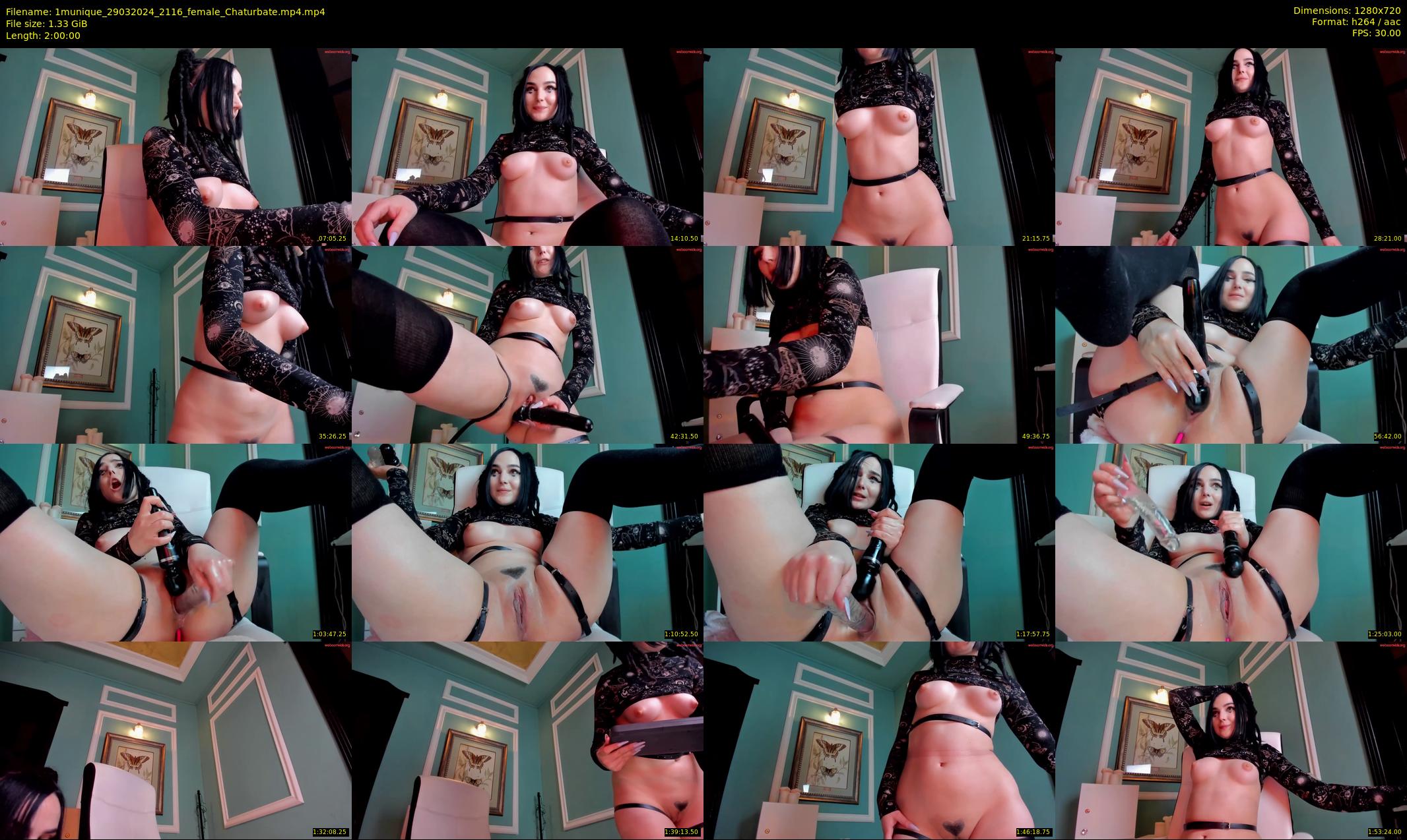 1munique — 120 minute Chaturbate female cam show recording, 720p, Mar 29, 2024