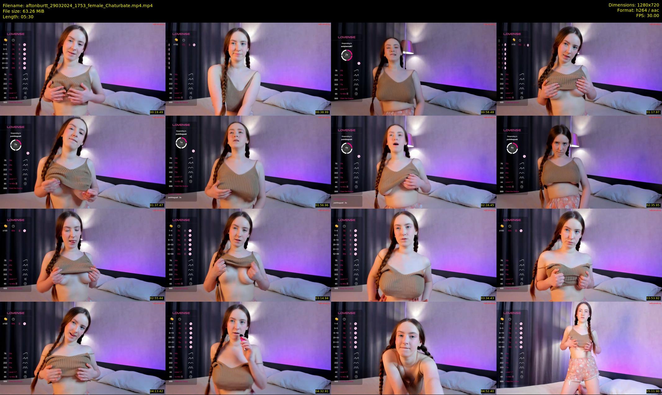 aftonburtt — 6 minute Chaturbate female cam show recording, 720p, Mar 29, 2024