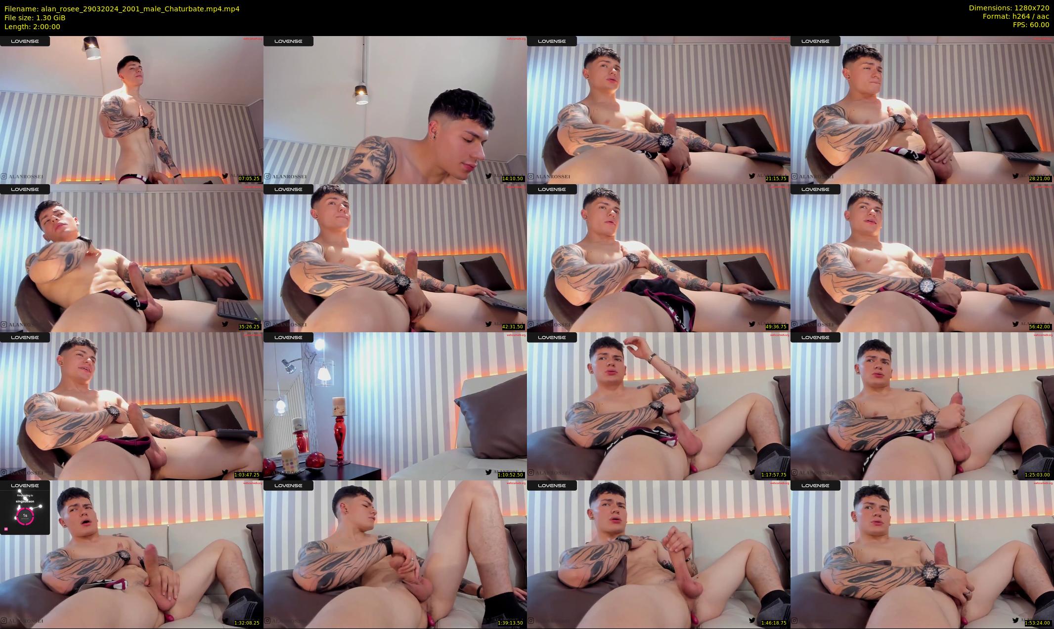 alan_rosee — 120 minute Chaturbate male cam show recording, 720p, Mar 29, 2024