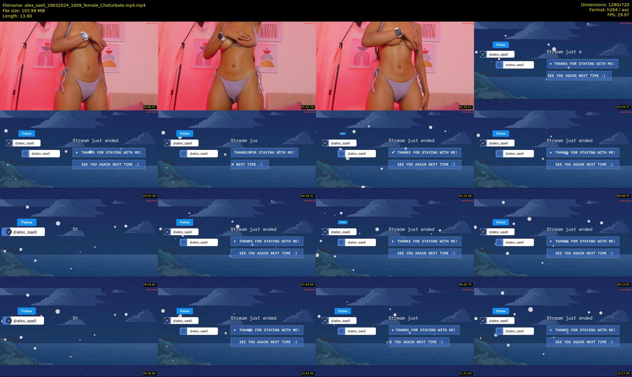alex_saeli — 13 minute Chaturbate female cam show recording, 720p, Mar 29, 2024