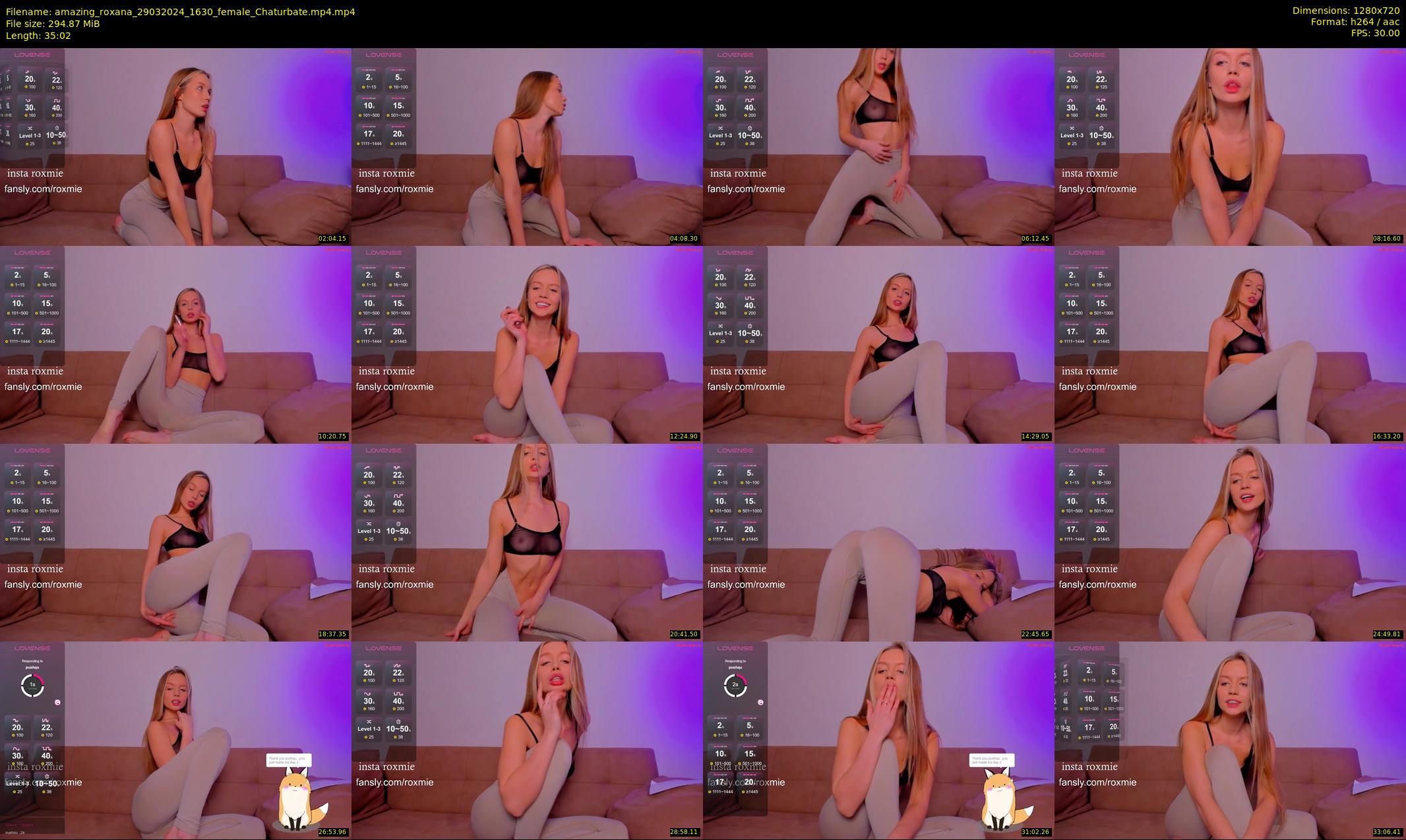 amazing_roxana — 36 minute Chaturbate female cam show recording, 720p, Mar 29, 2024