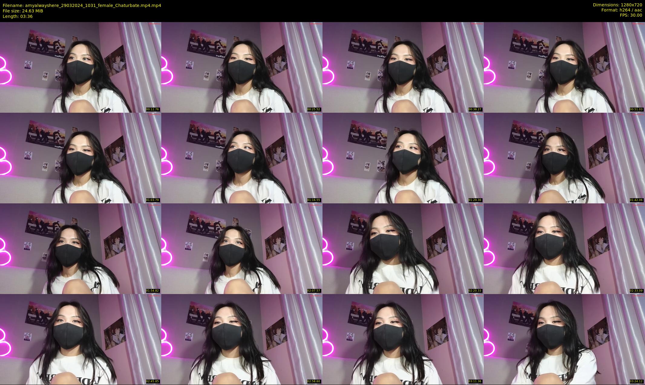 amyalwayshere — 4 minute Chaturbate female cam show recording, 720p, Mar 29, 2024