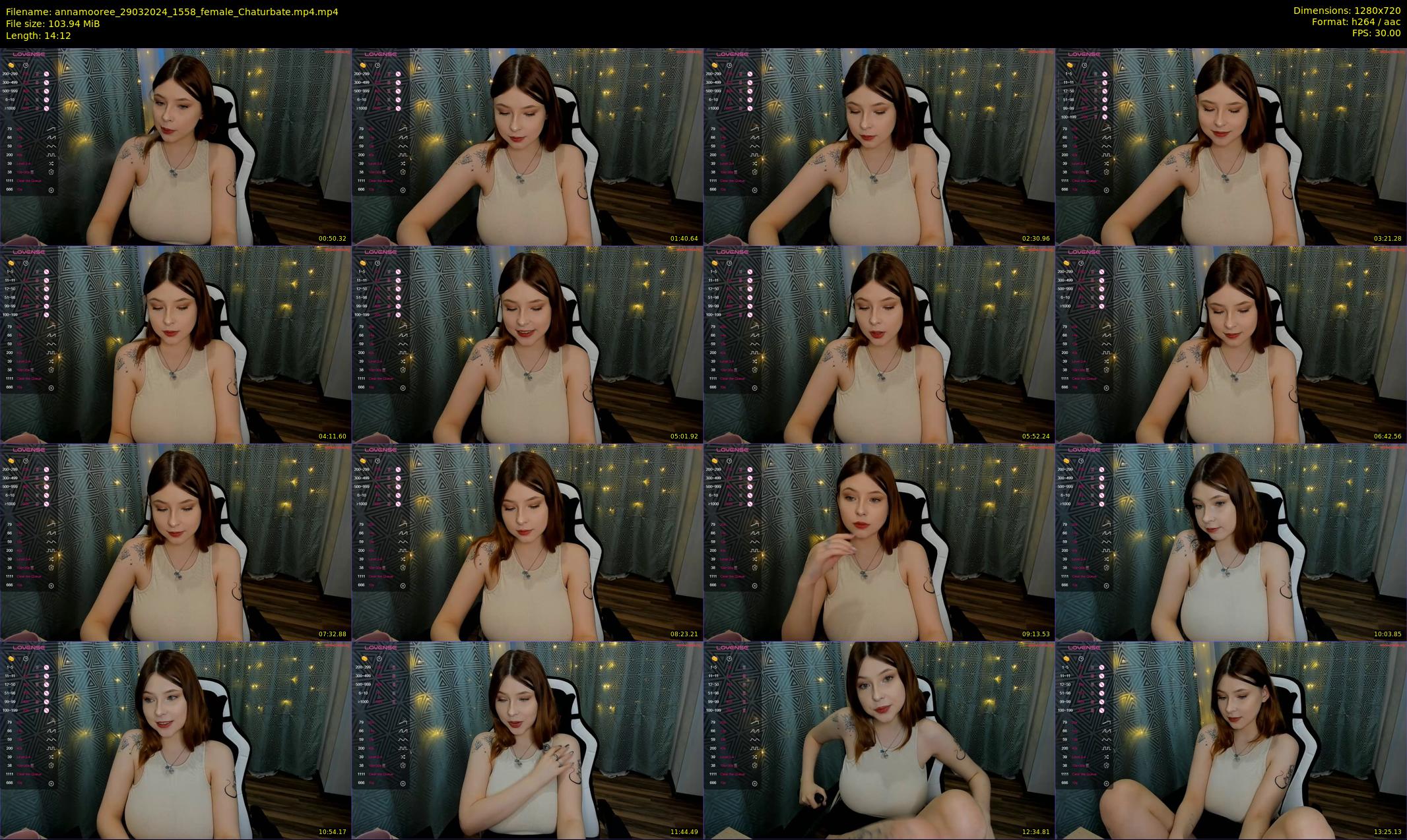 annamooree — 15 minute Chaturbate female cam show recording, 720p, Mar 29, 2024