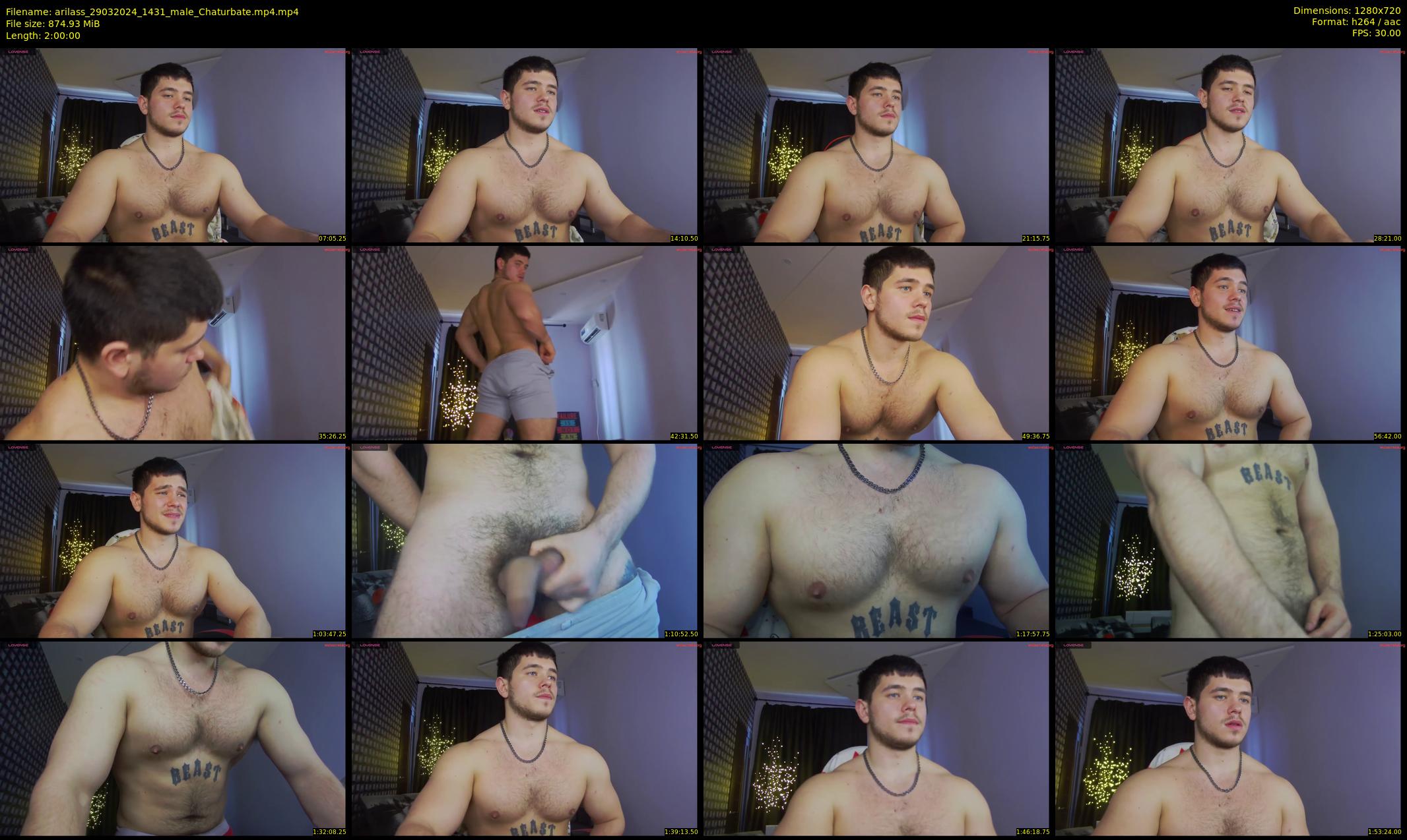 arilass — 120 minute Chaturbate male cam show recording, 720p, Mar 29, 2024