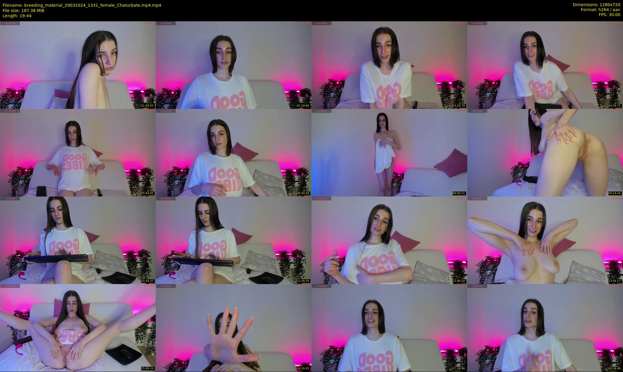 breeding_material — 20 minute Chaturbate female cam show recording, 720p, Mar 29, 2024
