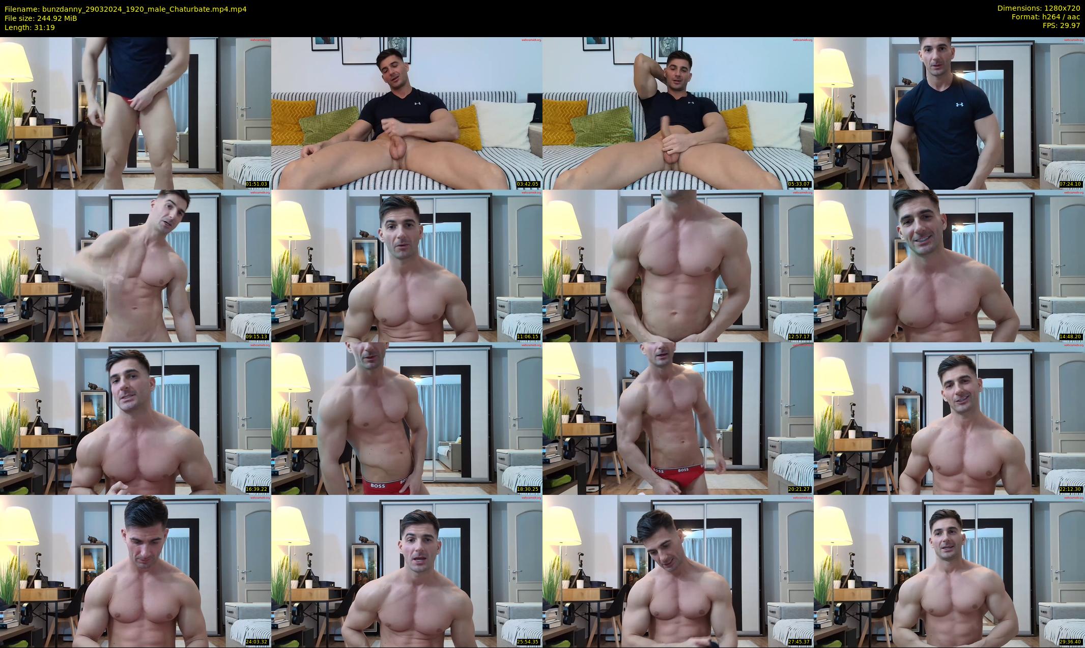 bunzdanny — 32 minute Chaturbate male cam show recording, 720p, Mar 29, 2024