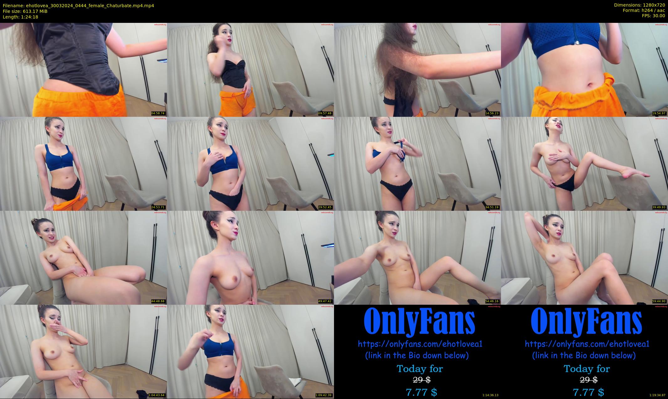 ehotlovea — 85 minute Chaturbate female cam show recording, 720p, Mar 30, 2024