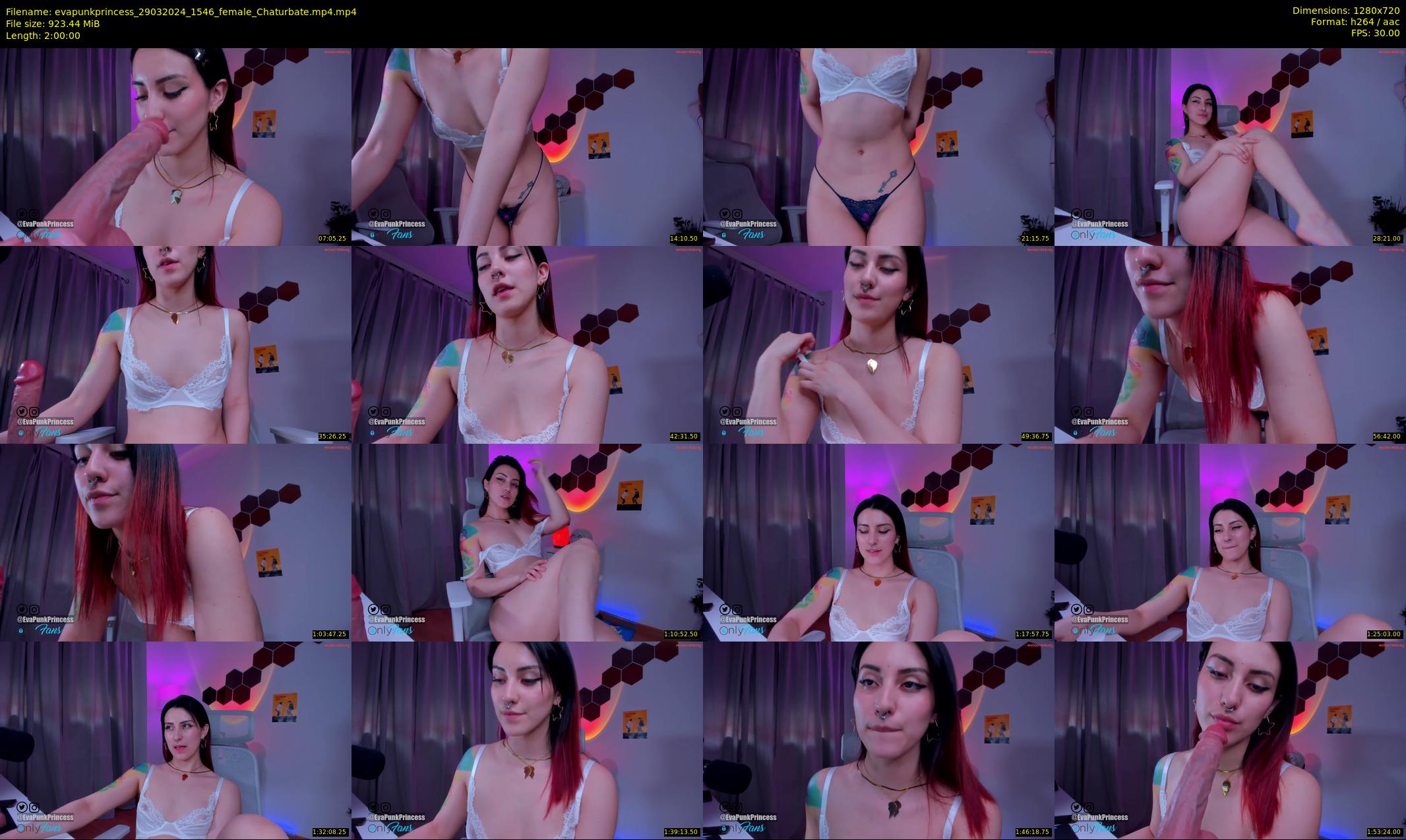 evapunkprincess — 120 minute Chaturbate female cam show recording, 720p, Mar 29, 2024