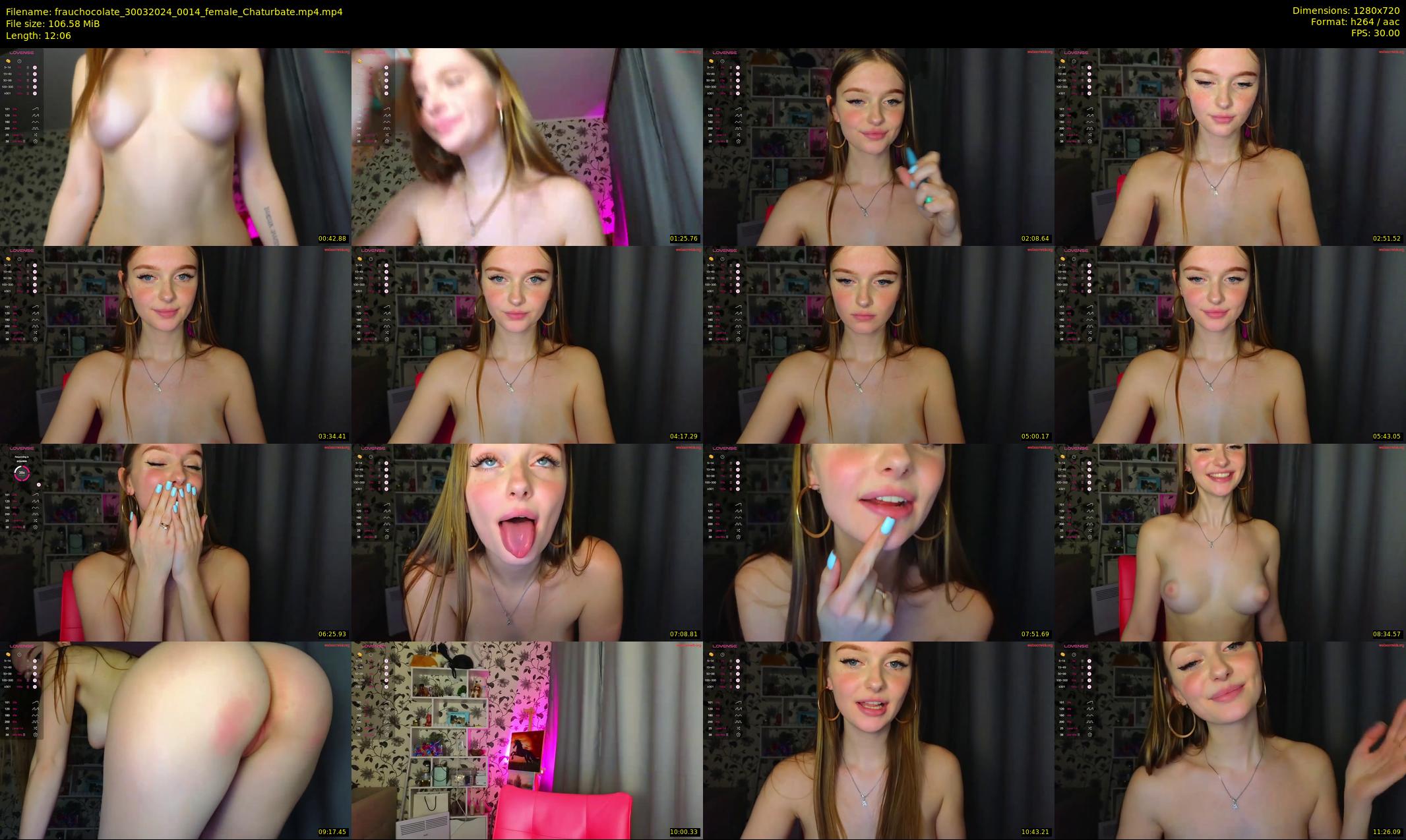frauchocolate — 13 minute Chaturbate female cam show recording, 720p, Mar 30, 2024