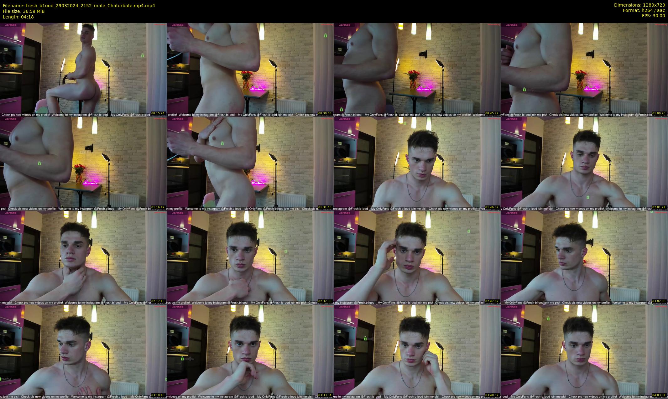 fresh_b1ood — 5 minute Chaturbate male cam show recording, 720p, Mar 29, 2024