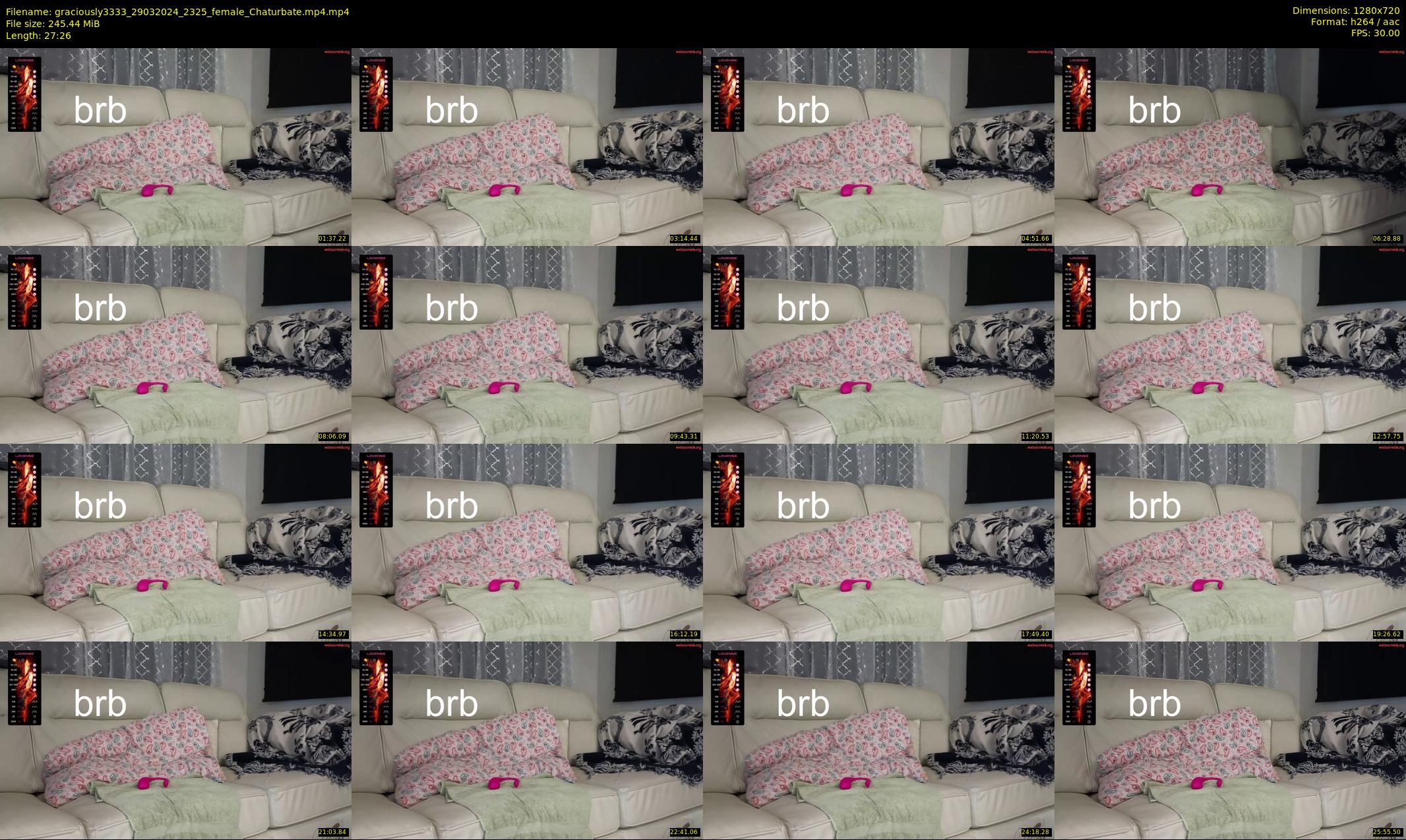 graciously3333 — 28 minute Chaturbate female cam show recording, 720p, Mar 29, 2024