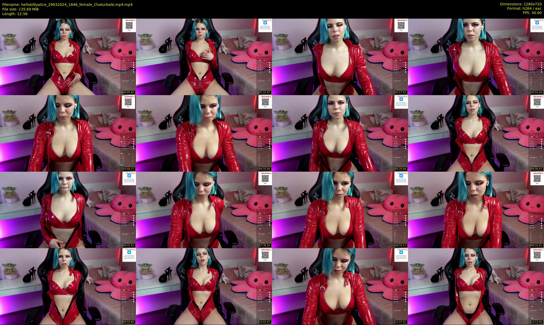 hellokittyalice — 13 minute Chaturbate female cam show recording, 720p, Mar 29, 2024