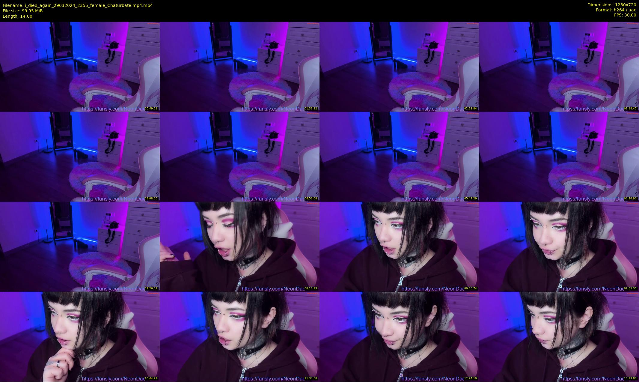 i_died_again — 14 minute Chaturbate female cam show recording, 720p, Mar 29, 2024