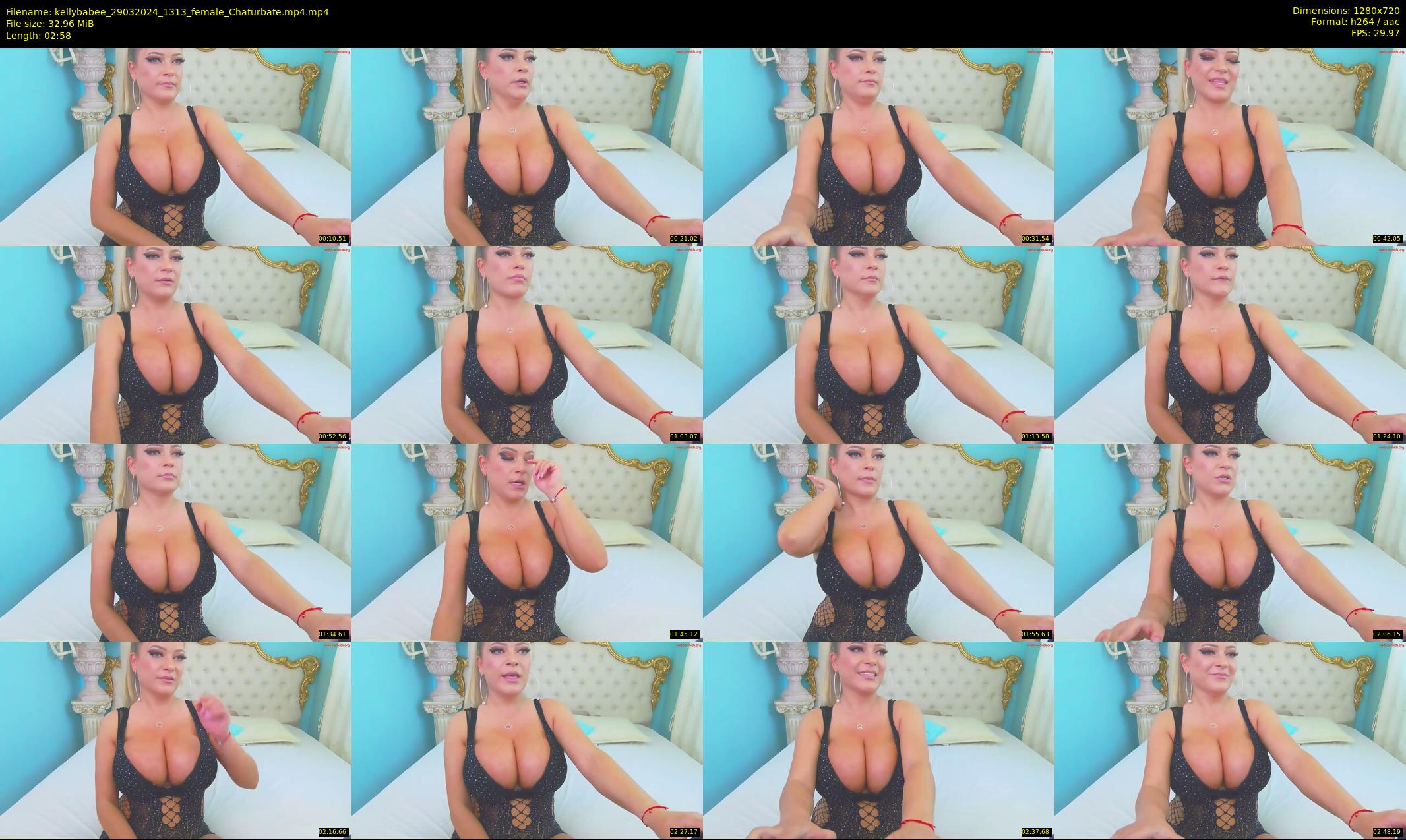 kellybabee — 3 minute Chaturbate female cam show recording, 720p, Mar 29, 2024