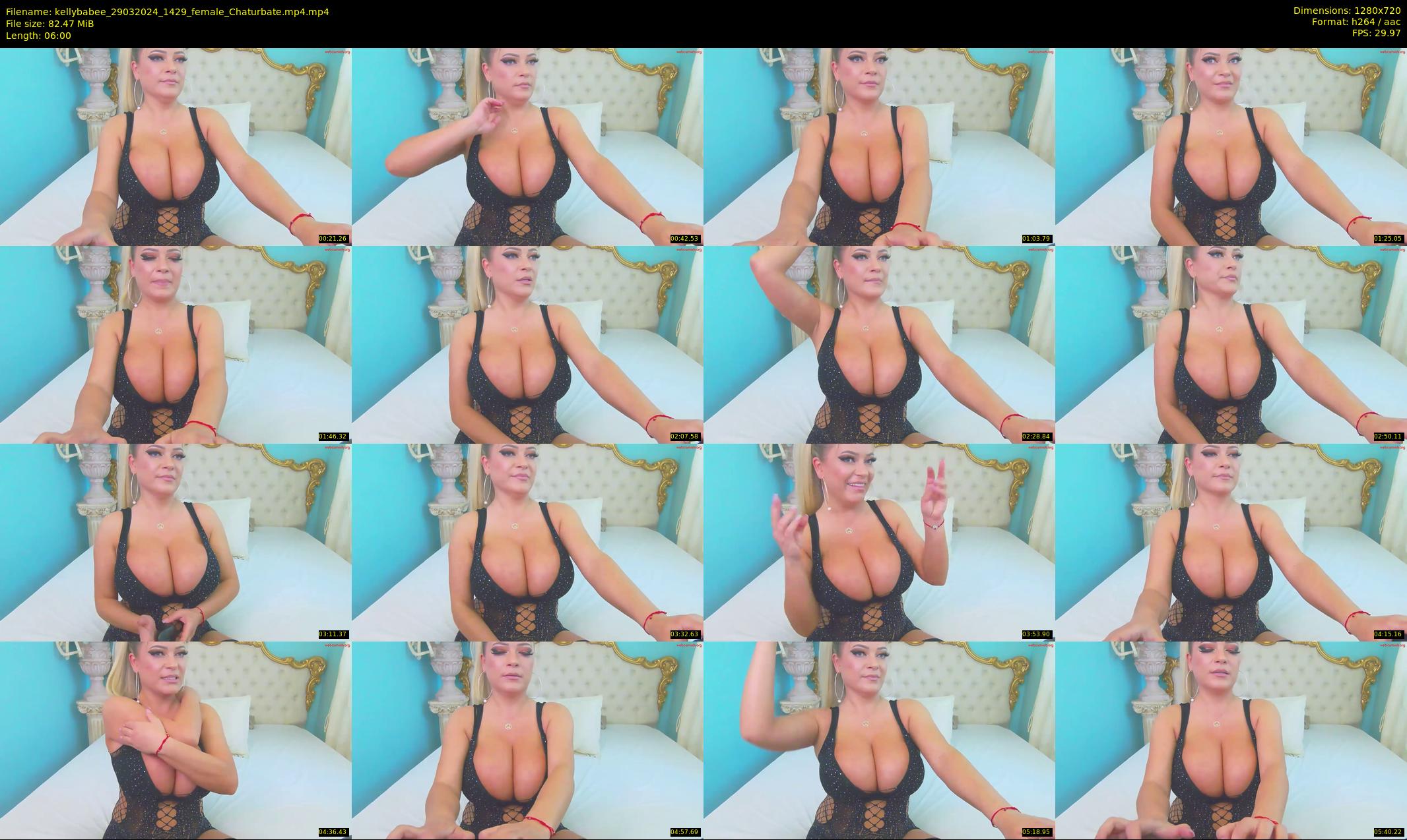kellybabee — 6 minute Chaturbate female cam show recording, 720p, Mar 29, 2024