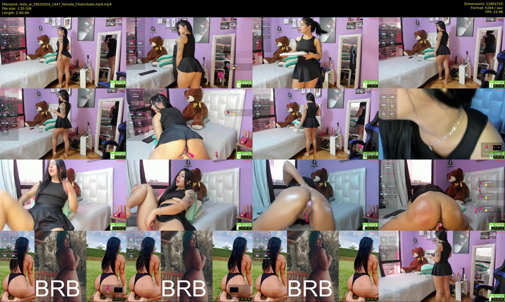 lesly_w — 121 minute Chaturbate female cam show recording, 720p, Mar 29, 2024