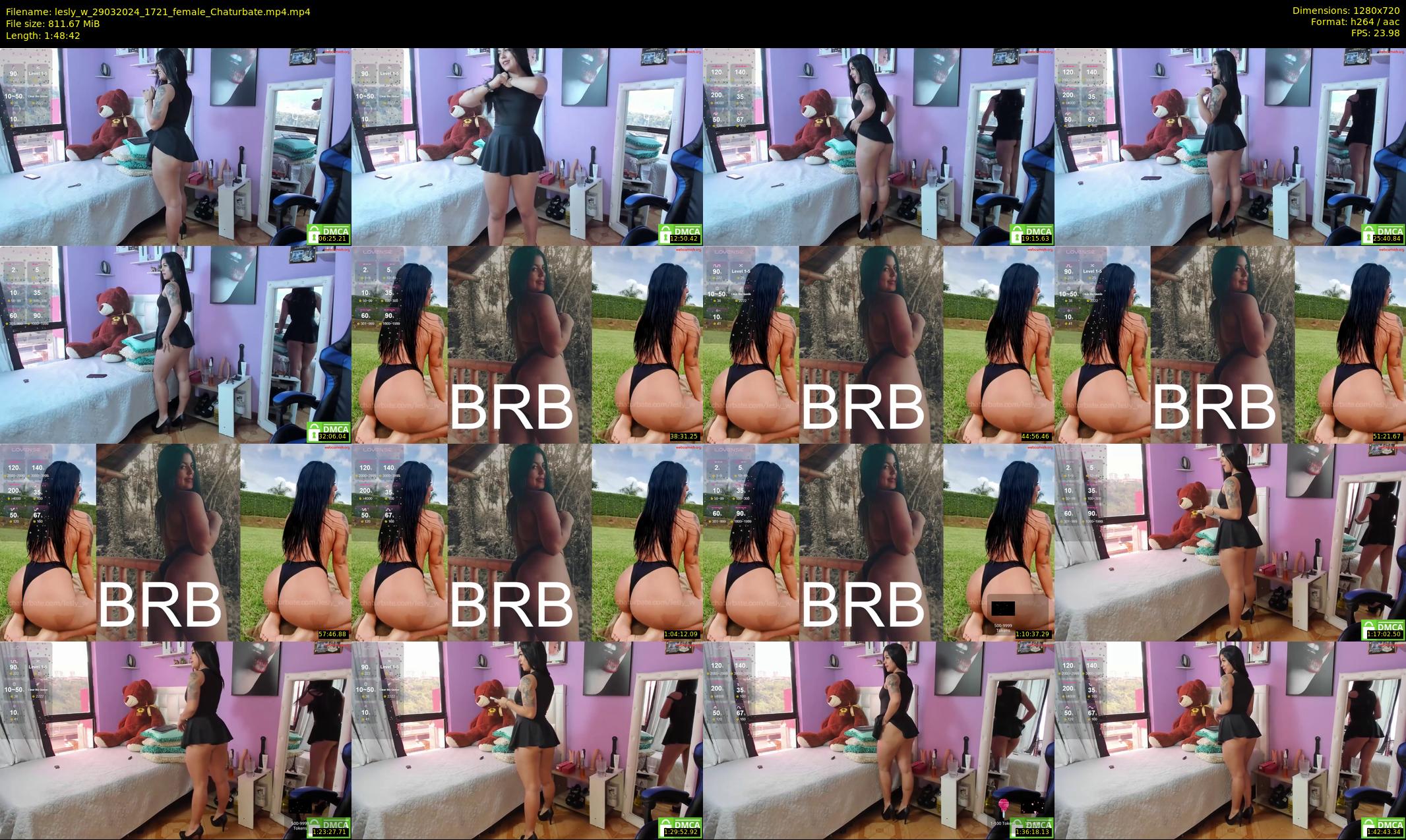 lesly_w — 109 minute Chaturbate female cam show recording, 720p, Mar 29, 2024