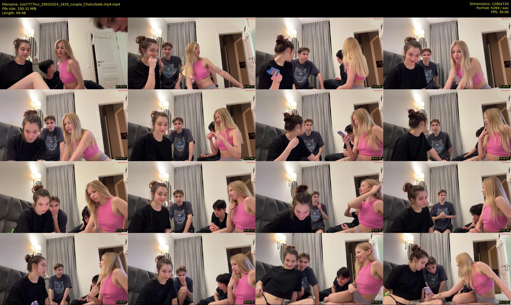 luis7777hui — 10 minute Chaturbate couple cam show recording, 720p, Mar 29, 2024